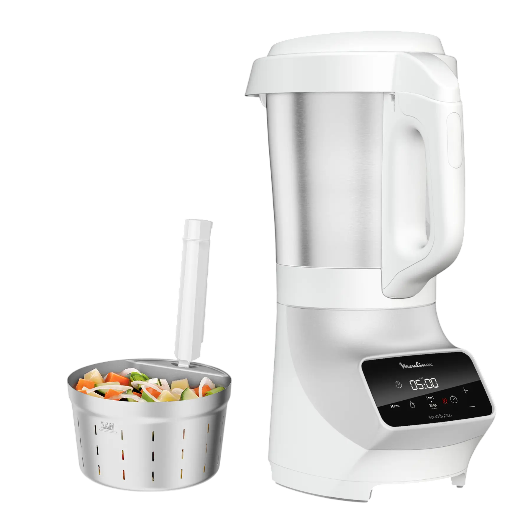 MOULINEX Blender CHAUFFANT SOUP & PLUS LM926B00R - Très bon état sur Label Emmaüs