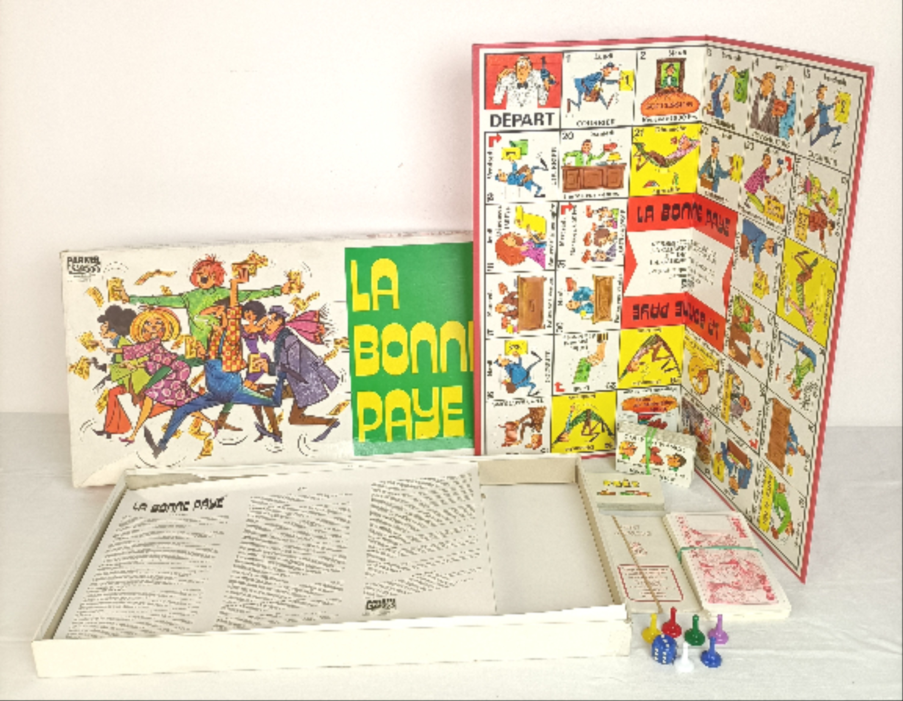 Jeu de société vintage - La bonne paye en francs - Parker - Label Emmaüs