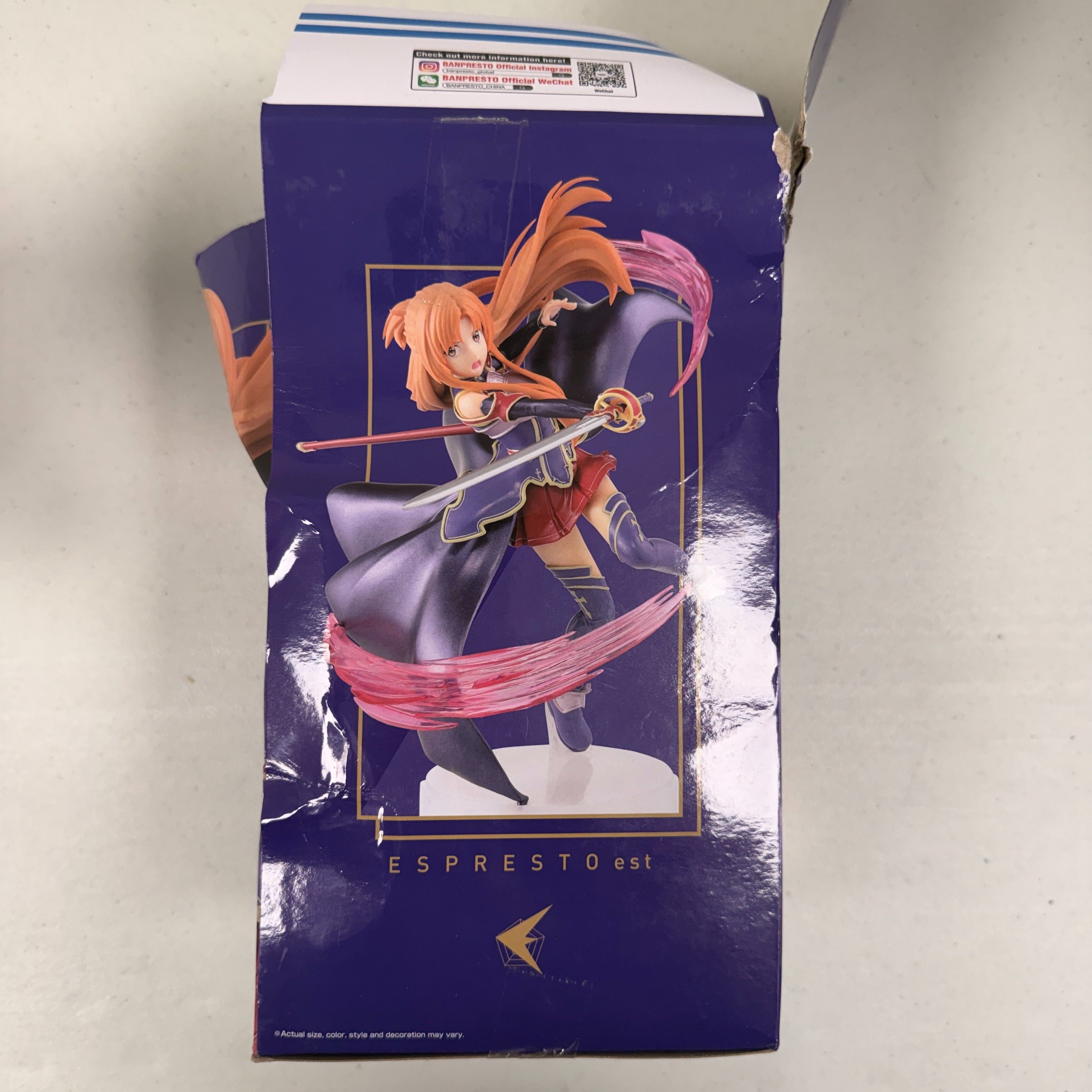 Voir photo 5 de Figurine Asuna Yuuki de light novels Sword Art Online de Reki Kawahara, 28 cm de haut Figurine Asuna Yuuki de light novels Sword Art Online de Reki Kawahara, 28 cm de haut Très bon état - Vue 5 -