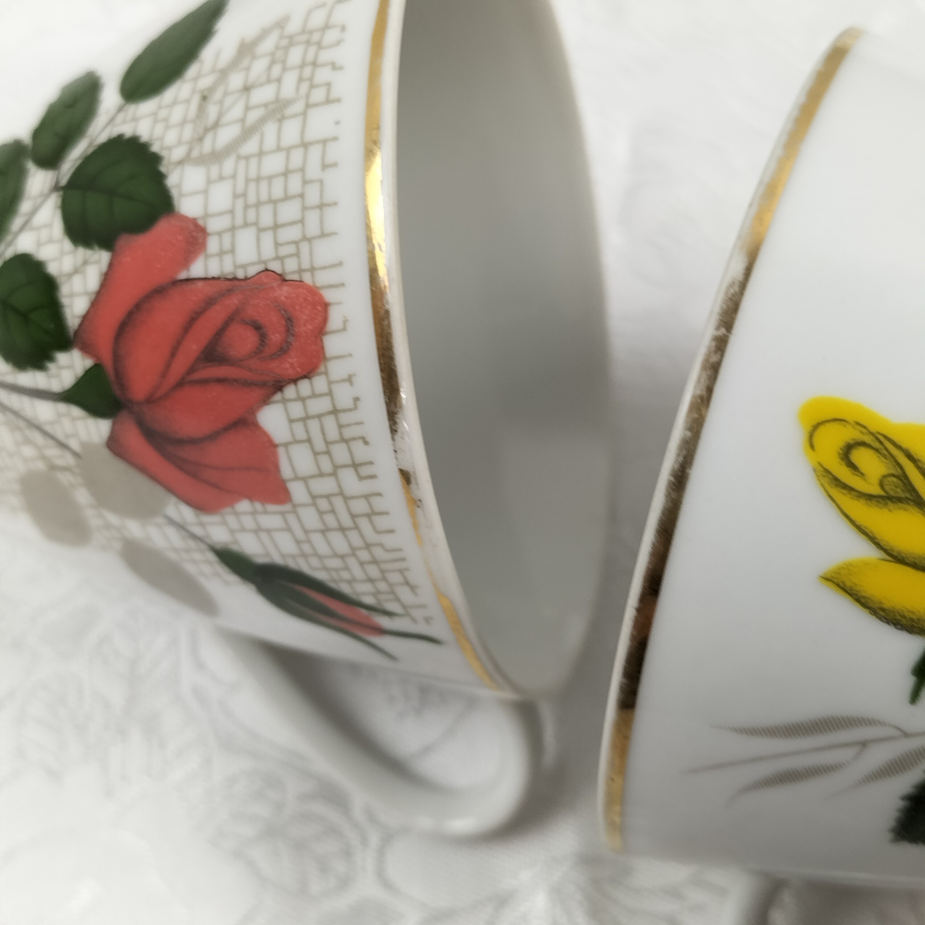 Service à café rose en porcelaine "Seltmann Weiden Bavaria"  Bon état - Vue 16 - 