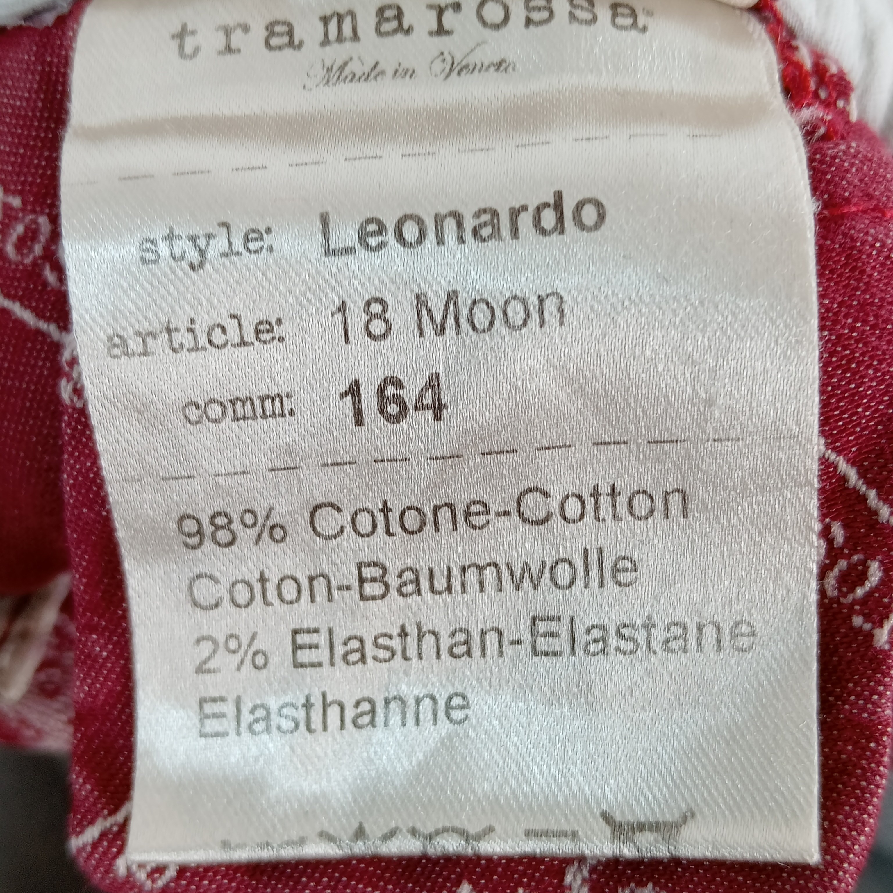 Jean italien- homme - marque tramarossa - coupe longue - couleur gris - taille M - US 30/ FR 40 Très bon état - Vue 11 - 