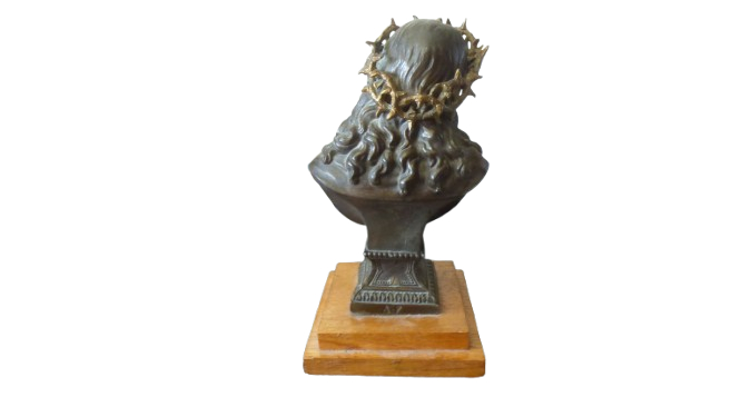 Buste de Jésus Christ en régule - Photo 3