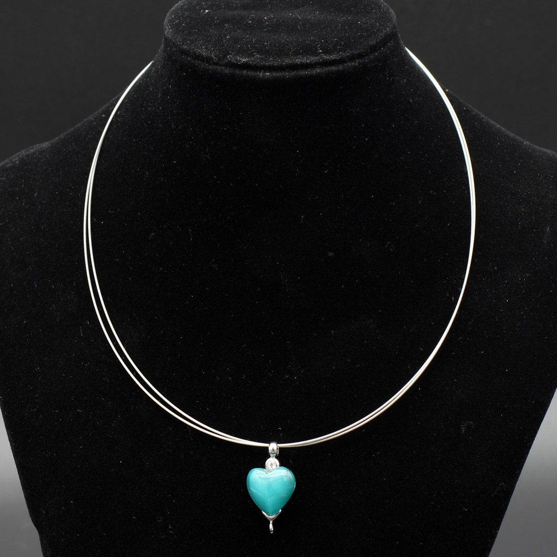 Colliers et bracelet bleu-vert Bon état - Vue 5 - 