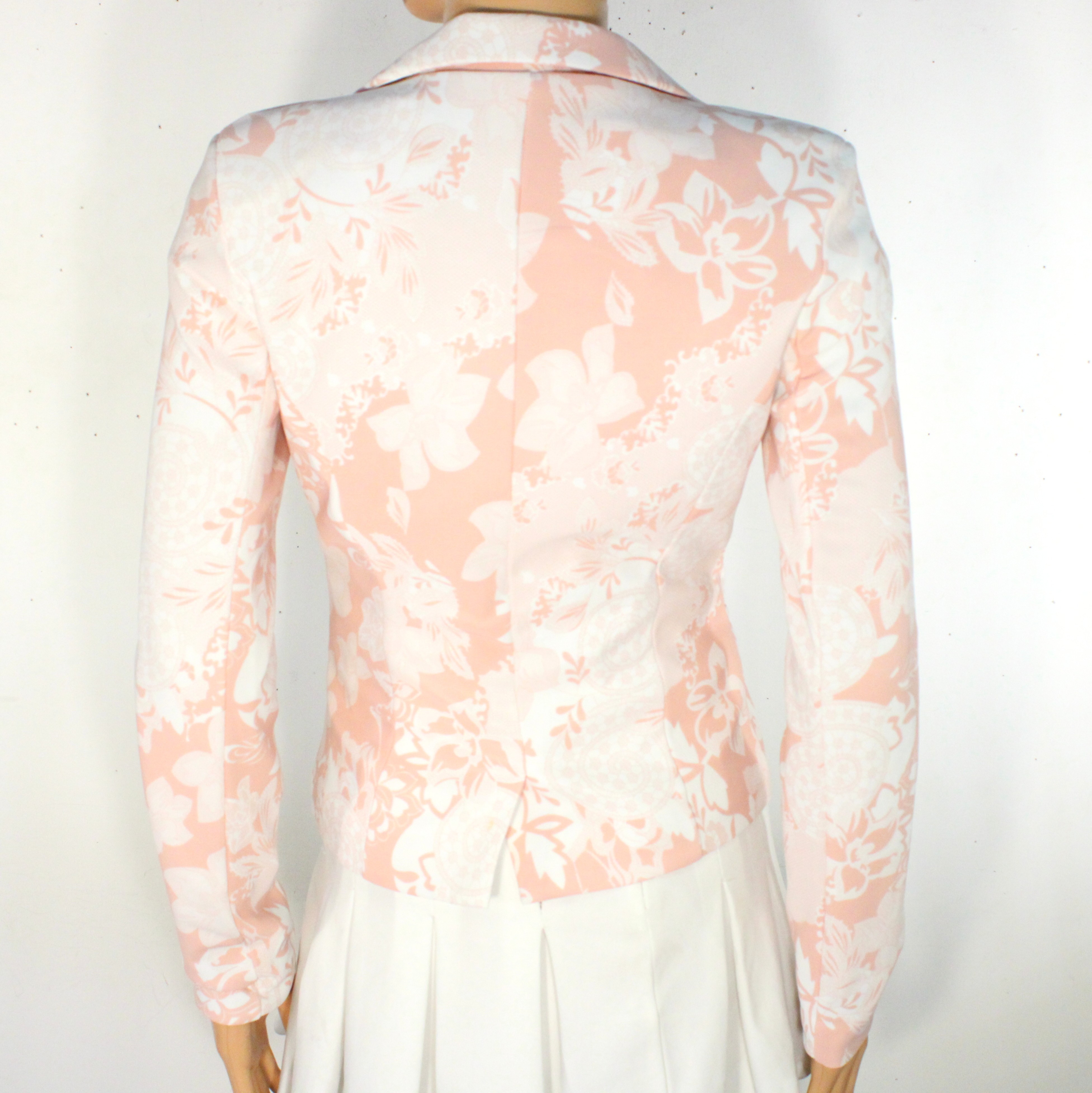 Veste Blanche & Rose Fleurie Y.YENDI Taille S - Photo 1