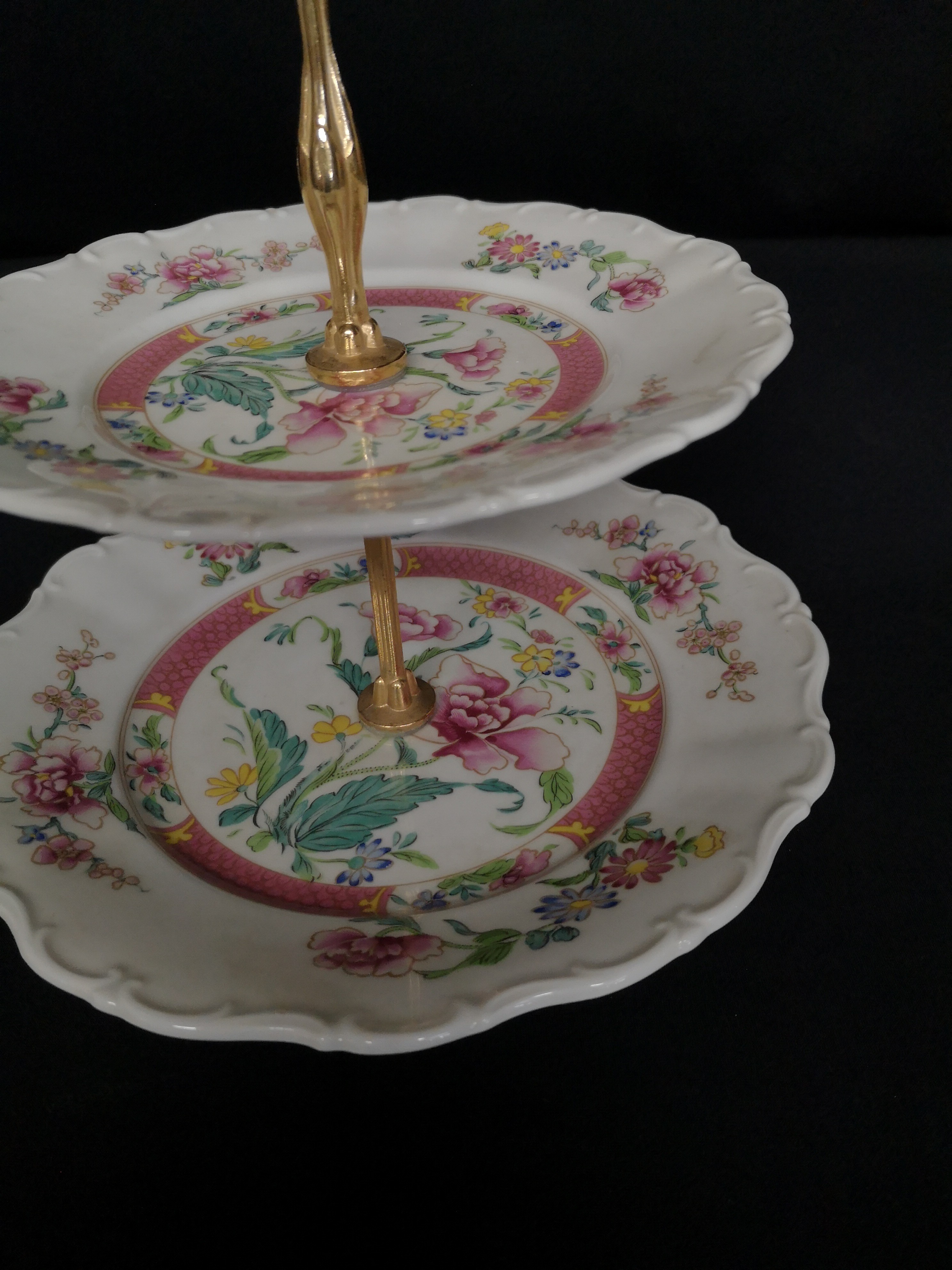 Présentoir à gateaux vintage en porcelaine - Photo 4