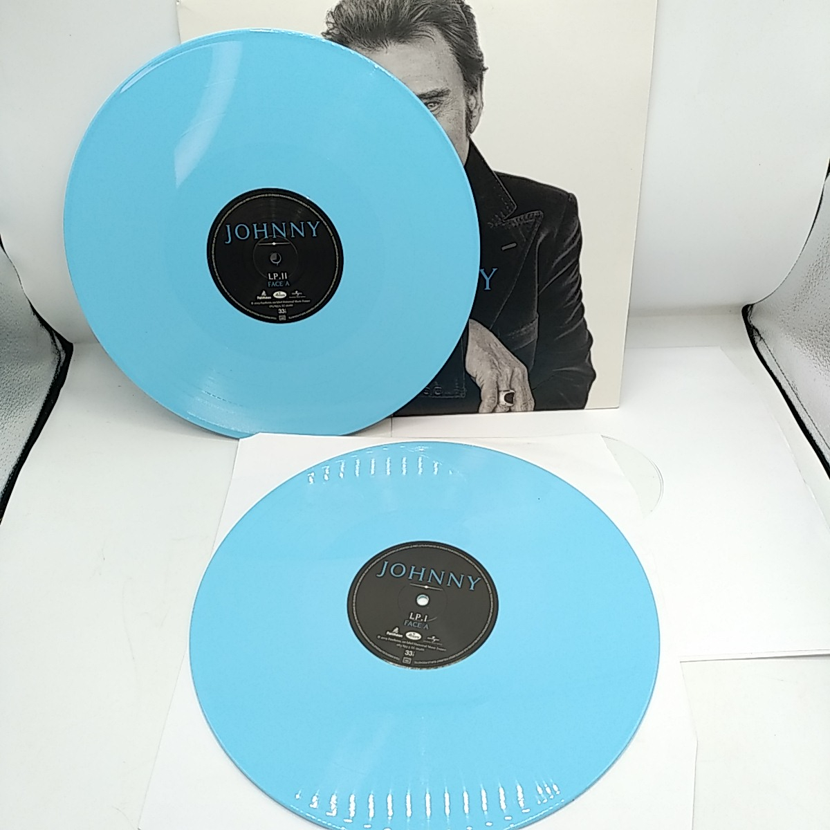 Double album 33 tours Vinyle Bleu Johnny Hallyday - Très bon état - Photo 5