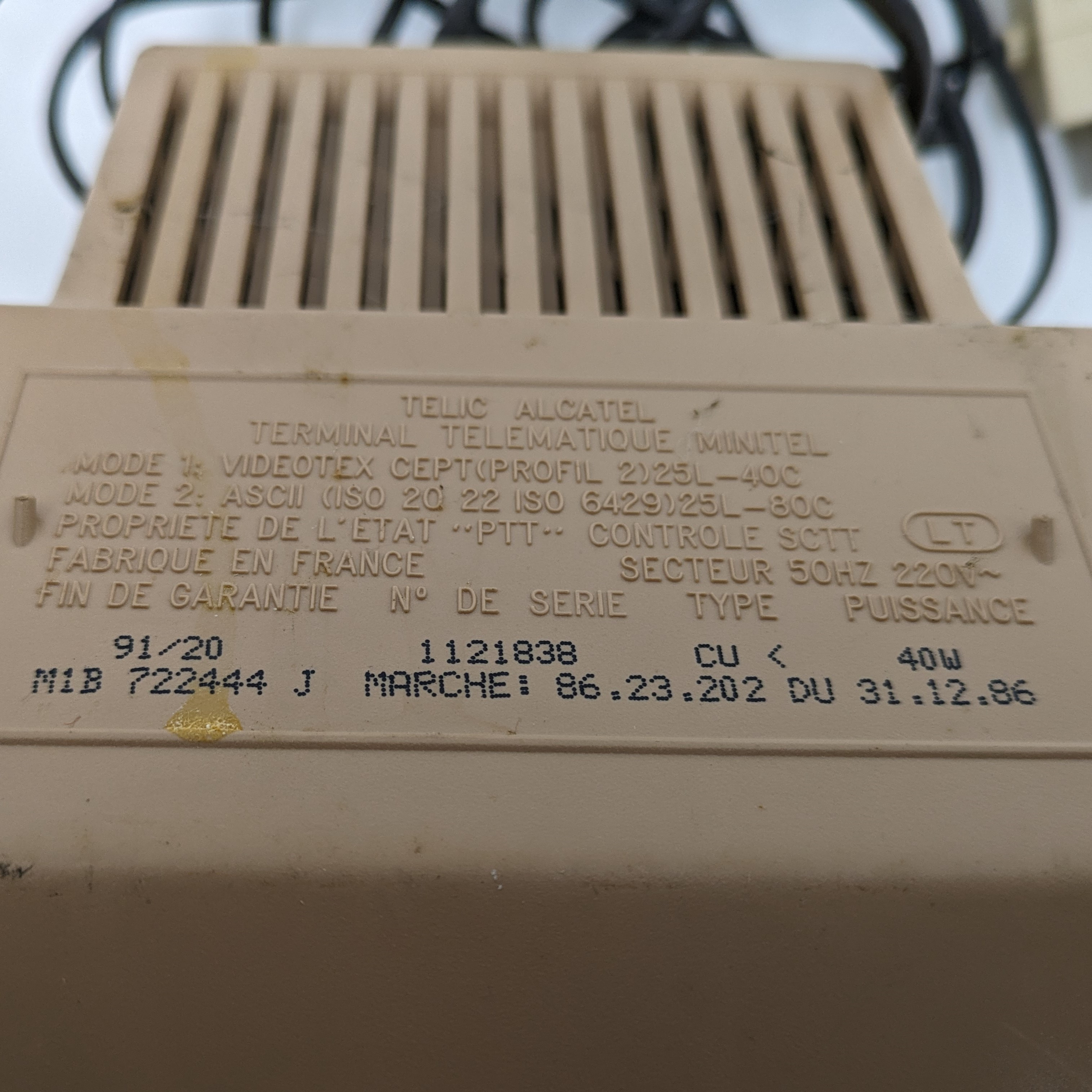 Minitel 1 Alcatel TELIC - État correct - Photo 11