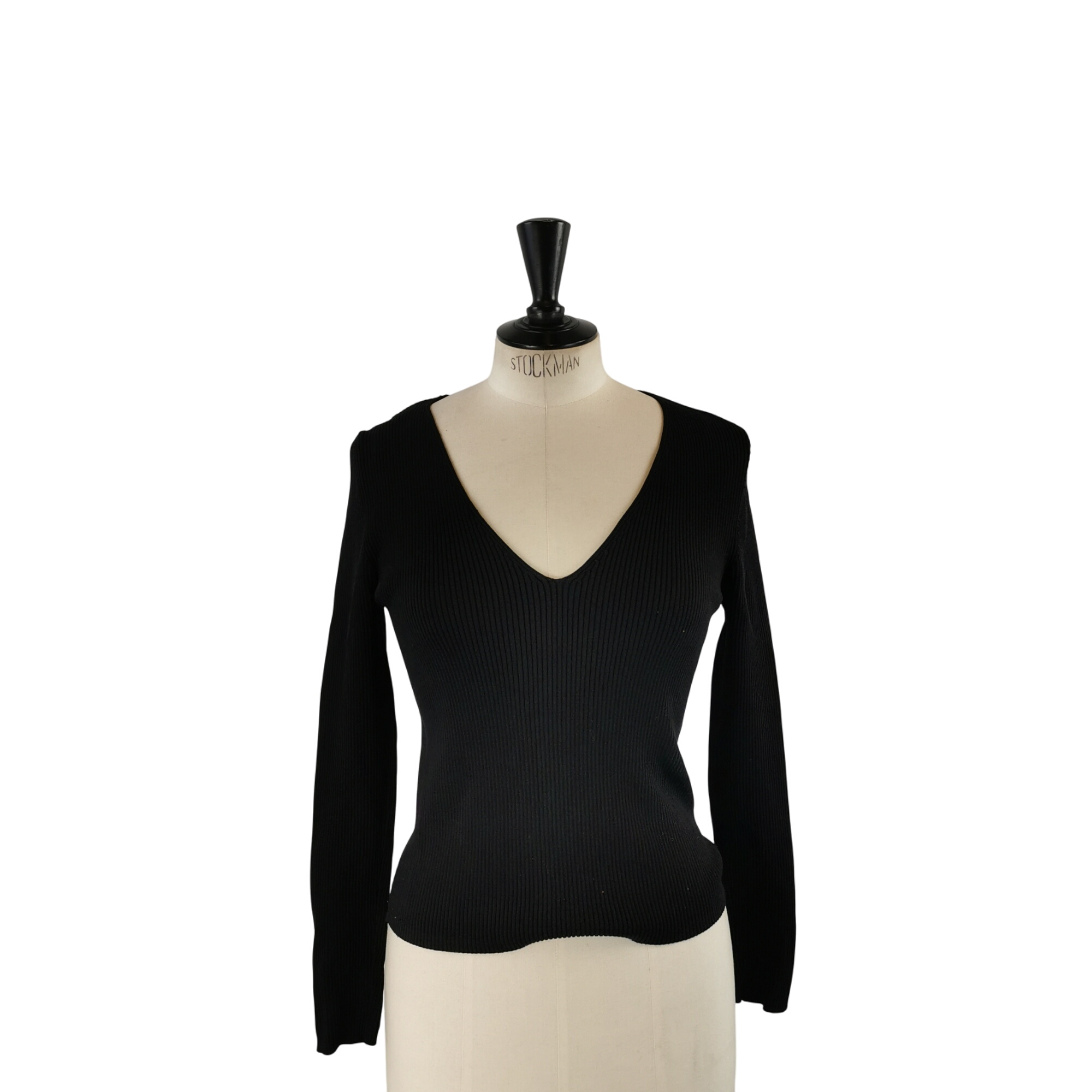 Pull Col V Noir M (estime) - Label Emmaus - Modalova
