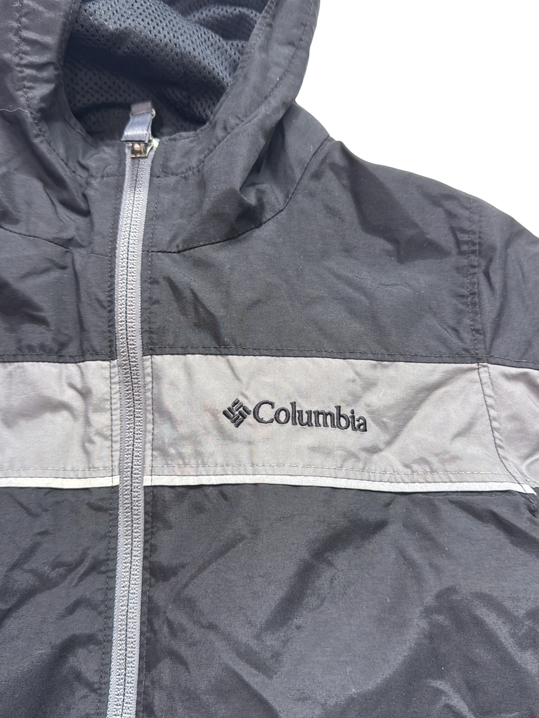 Columbia Veste de pluie légère noire et grise 6 ans  - Photo 1