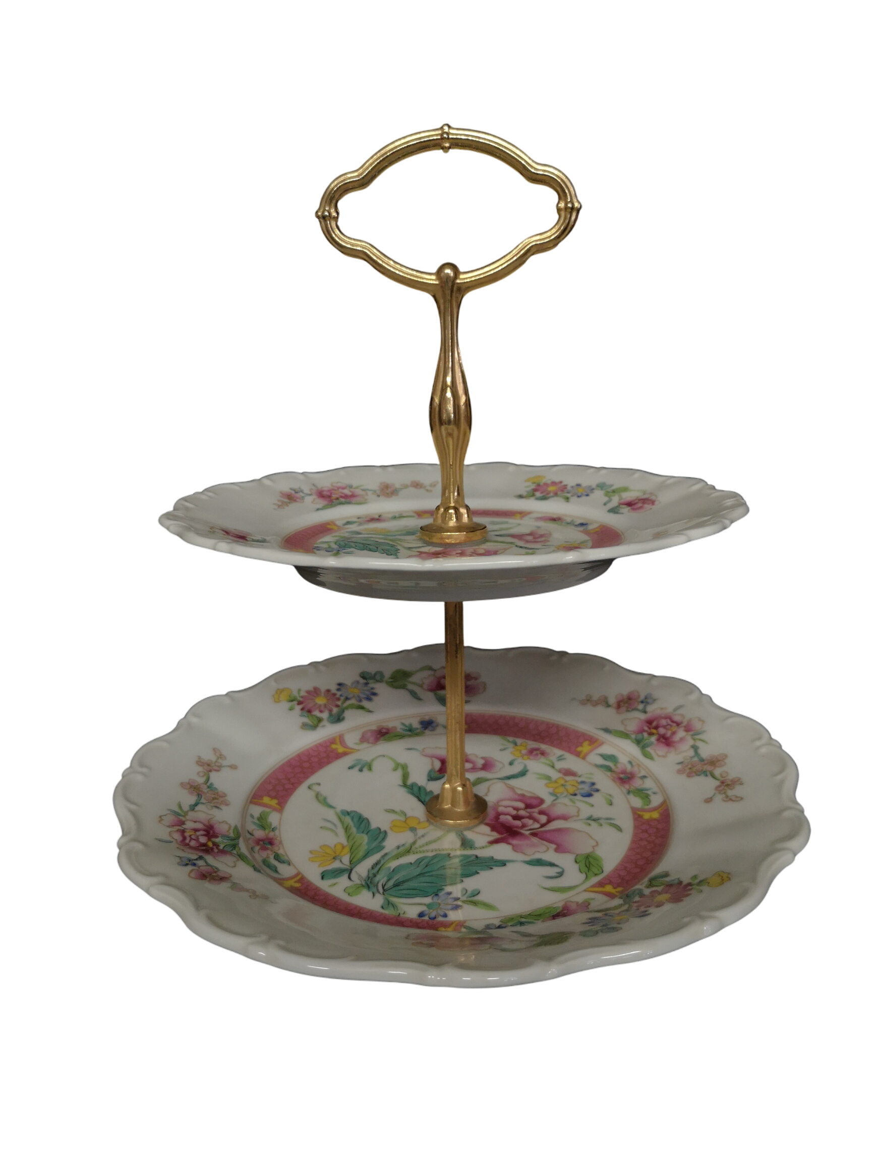 Présentoir à gateaux vintage en porcelaine - Photo 0