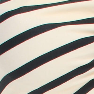 Haut de maillot de bain blanc à rayures bleues - Femme - H&M - Taille 36 - Photo 3