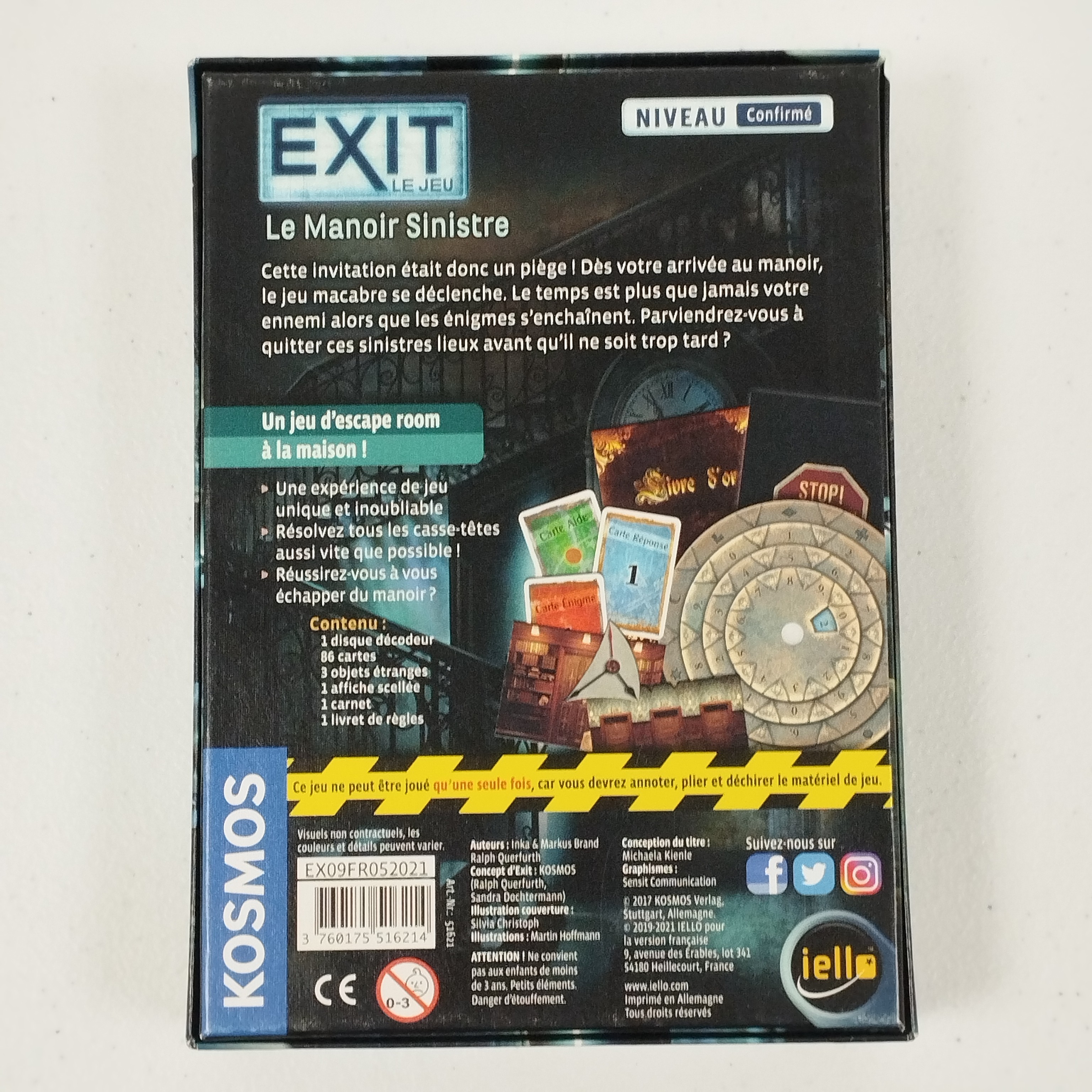 Lot de 2 escape games Exit (de niveau confirmé) Comme neuf - Vue 11 - 