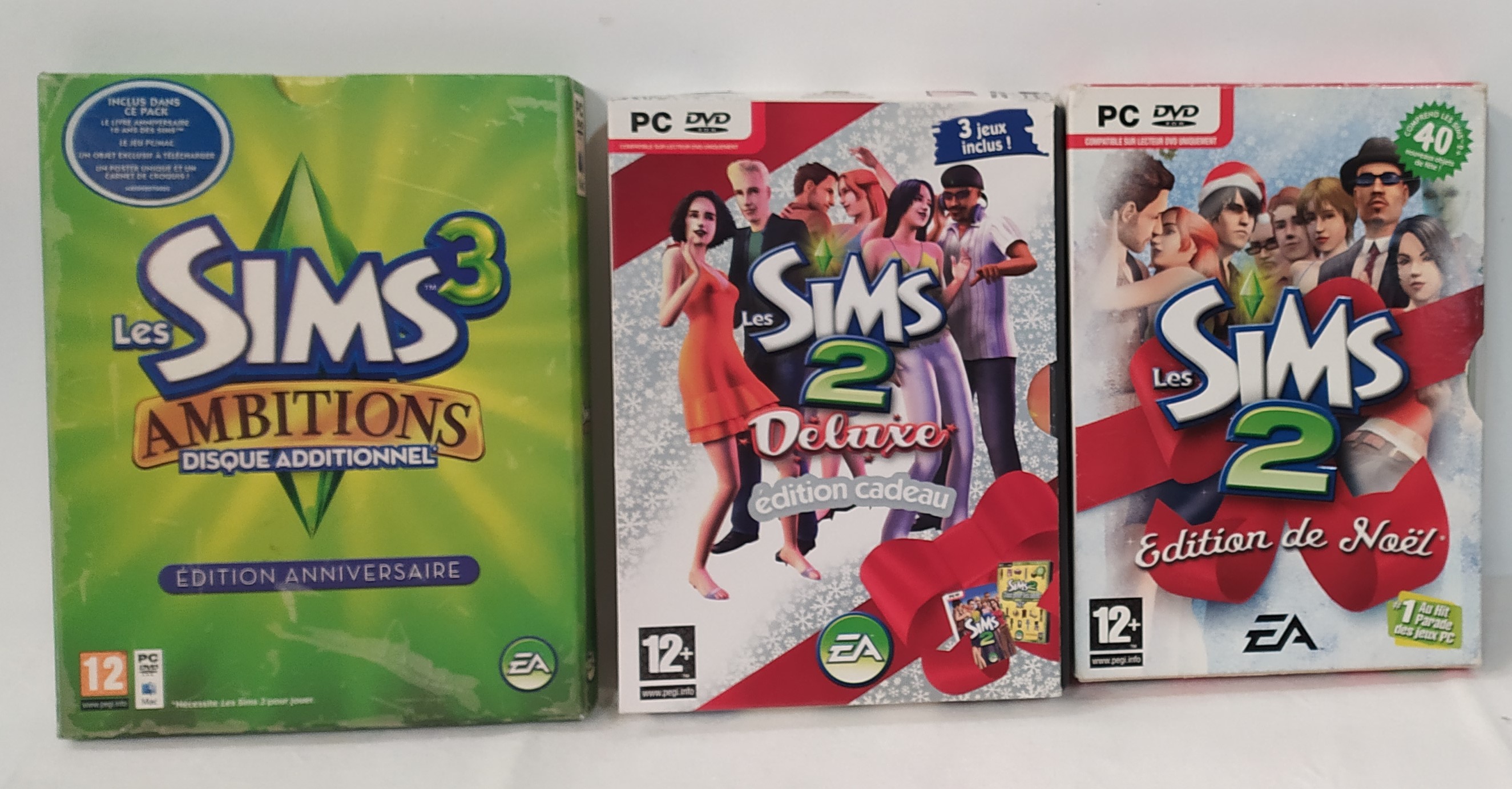 Coffret Les SIMS 3 jeux État correct -  reconditionné disponible sur Label Emmaüs