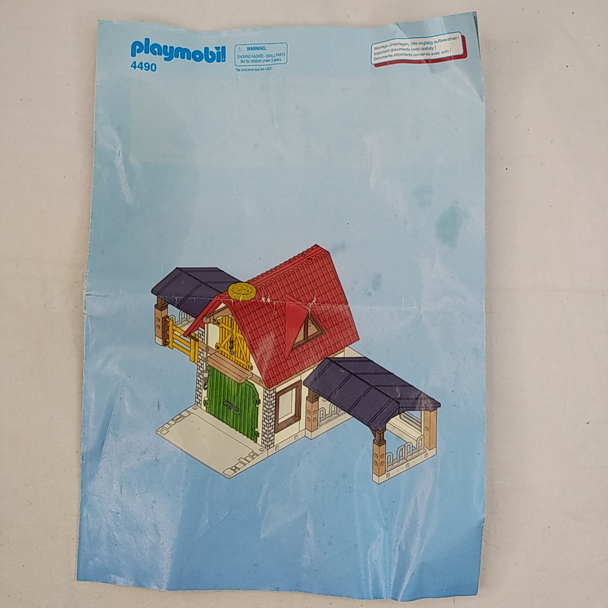 Lot Playmobil 4490 (La ferme) + 4496 (Fermier grand tracteur remorque) Très bon état - Vue 20 - 