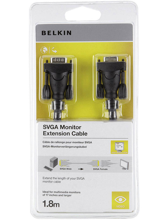 Rallonge SVGA Male - SVGA Femelle Belkin 1,8m Comme neuf -  reconditionné disponible sur Label Emmaüs