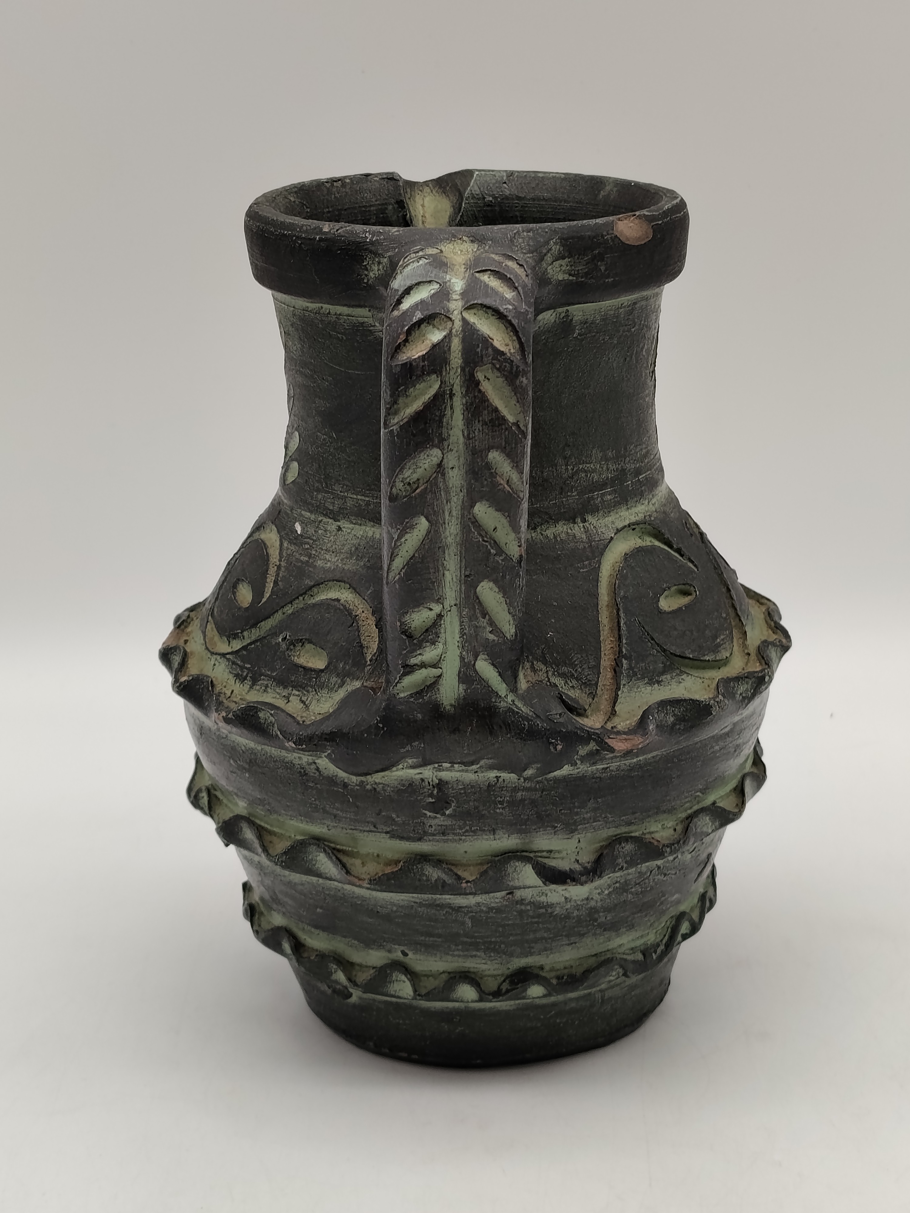 Vase pichet en terre cuite signé Francisco Figueras Très bon état - Vue 5 - 