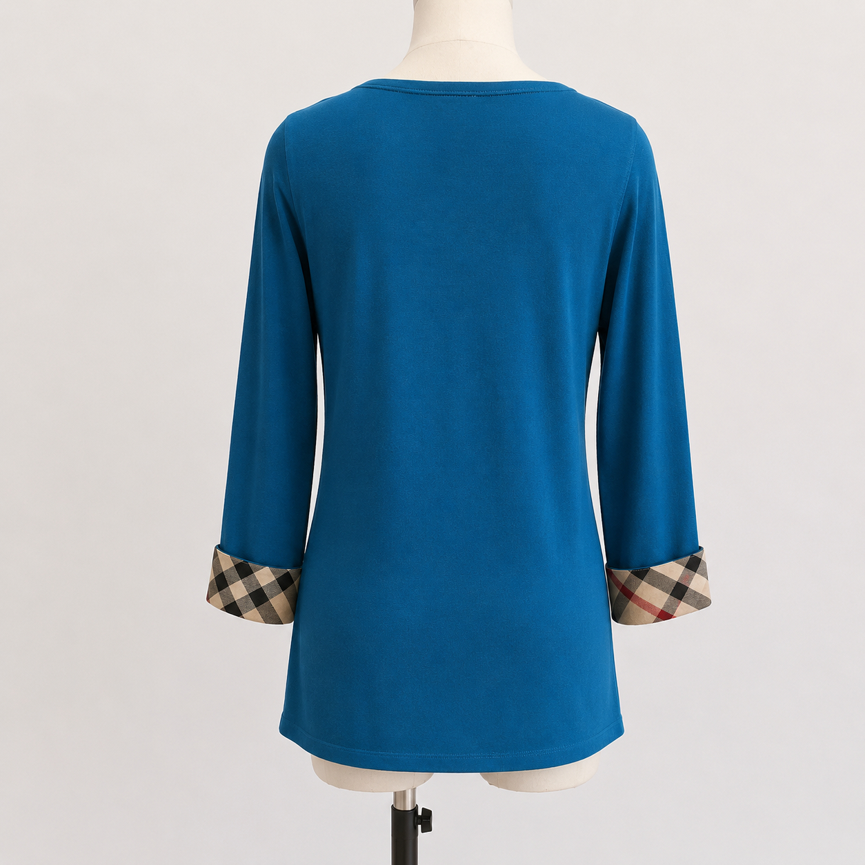 Burberry - T shirt - Coton - Bleu - Femme - Taille XL Très bon état - Vue 2 - 