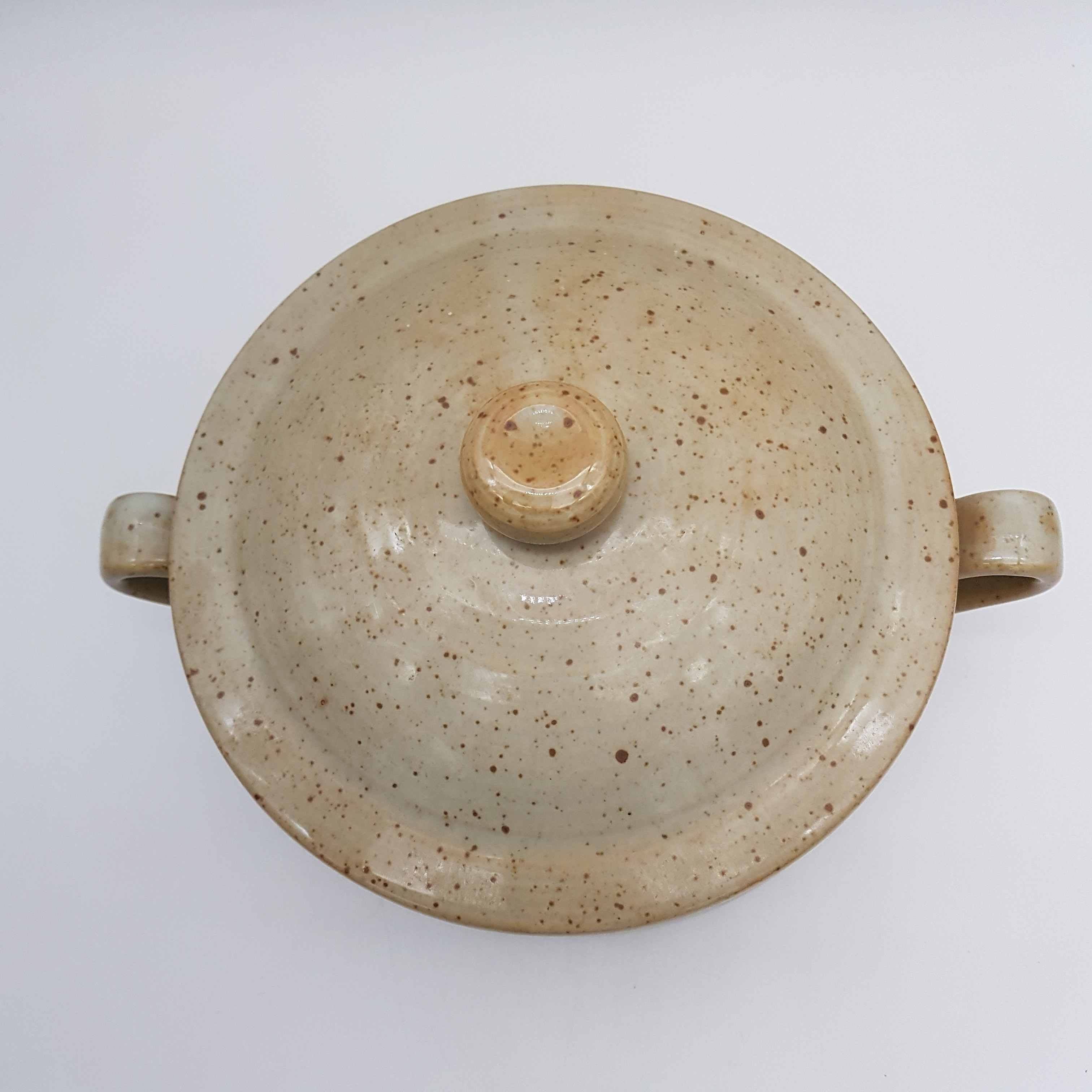 Soupière en grès moucheté, Grès du Manoir CNP France Bon état - Vue 2 - 