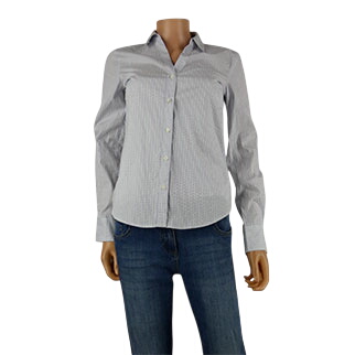 Chemisier  rayures blanches, bleues et noires - taille 34 - H&M - Modalova