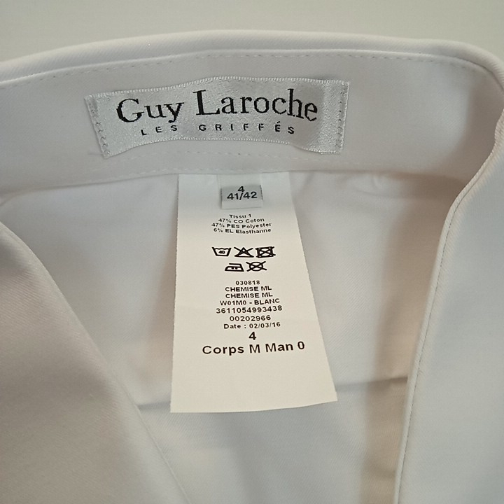 Chemise manches longues 