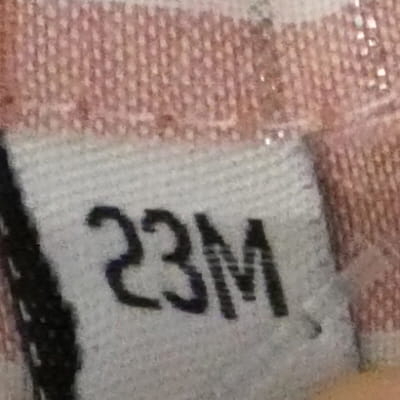 Robe Rose sans manches à carreaux fil métallisé- taille 23 M - Photo 2