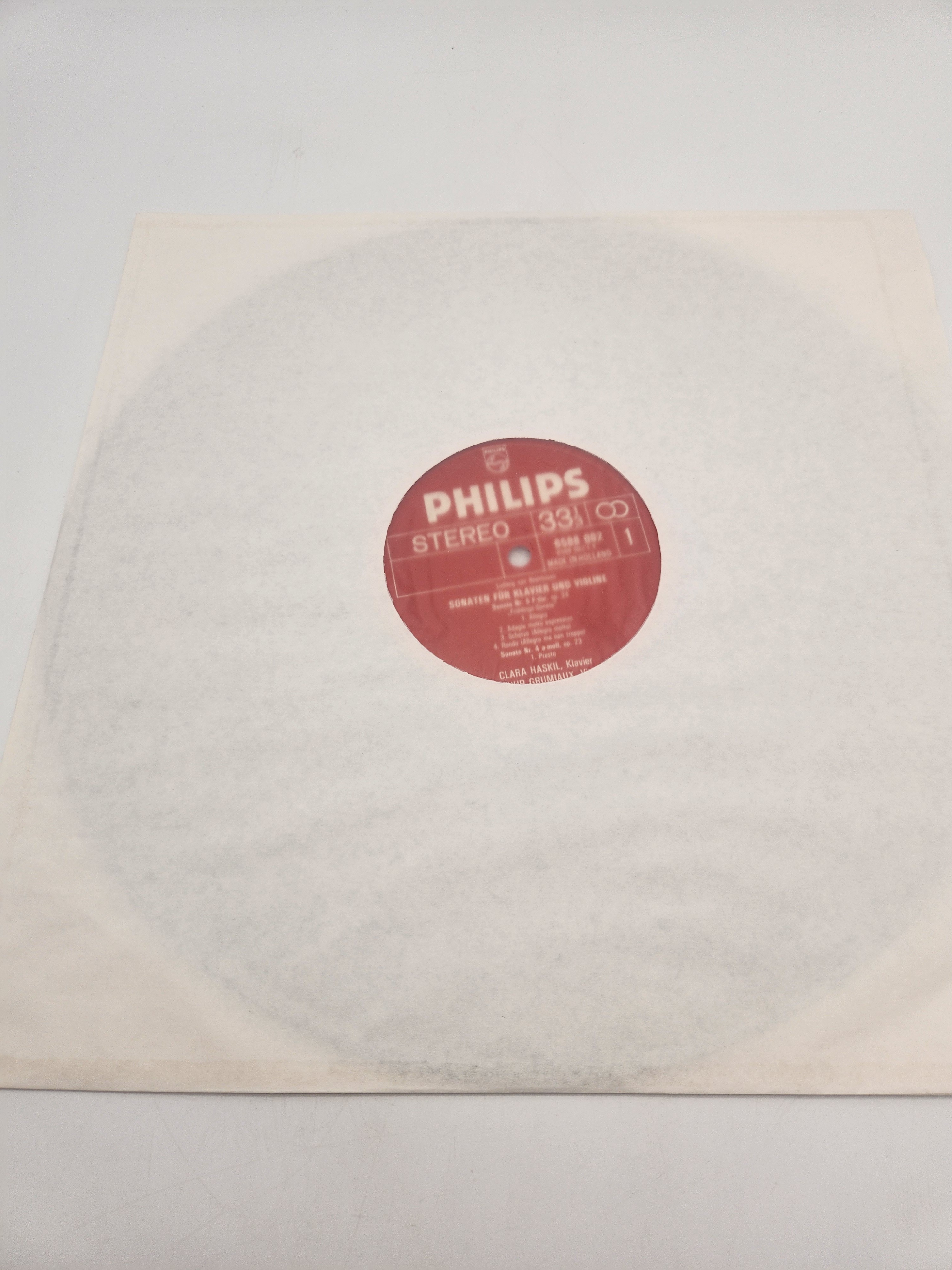 4 Vinyles 33 Tours - Sämtliche Sonaten für Klavier und Violine, composé par Ludwig van Beethoven Très bon état - Vue 22 - 