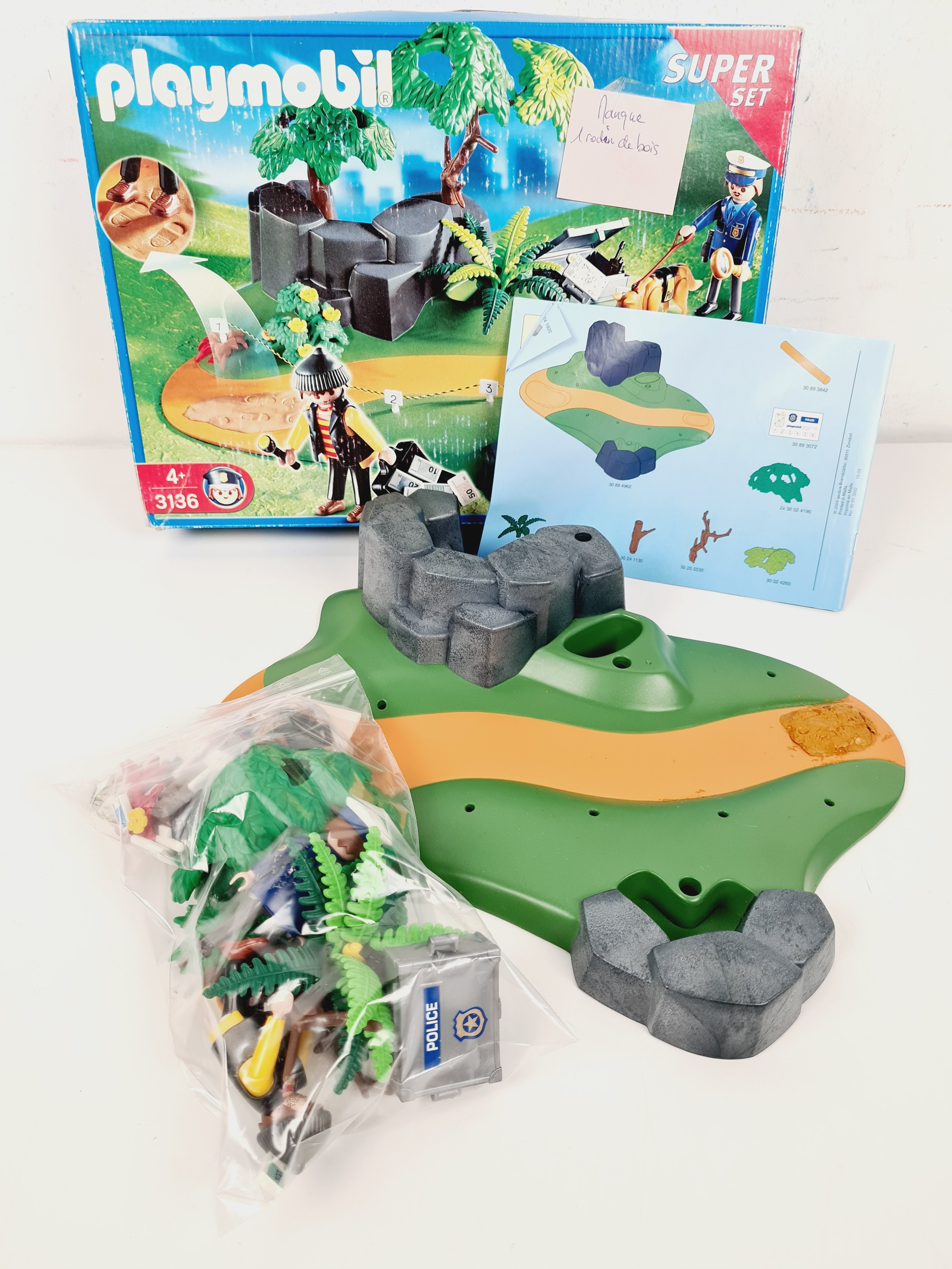 Playmobil - PLAYMOBIL 3136 Superset Policier & voleur - 4 ans + Bon état - Vue 3 - 
