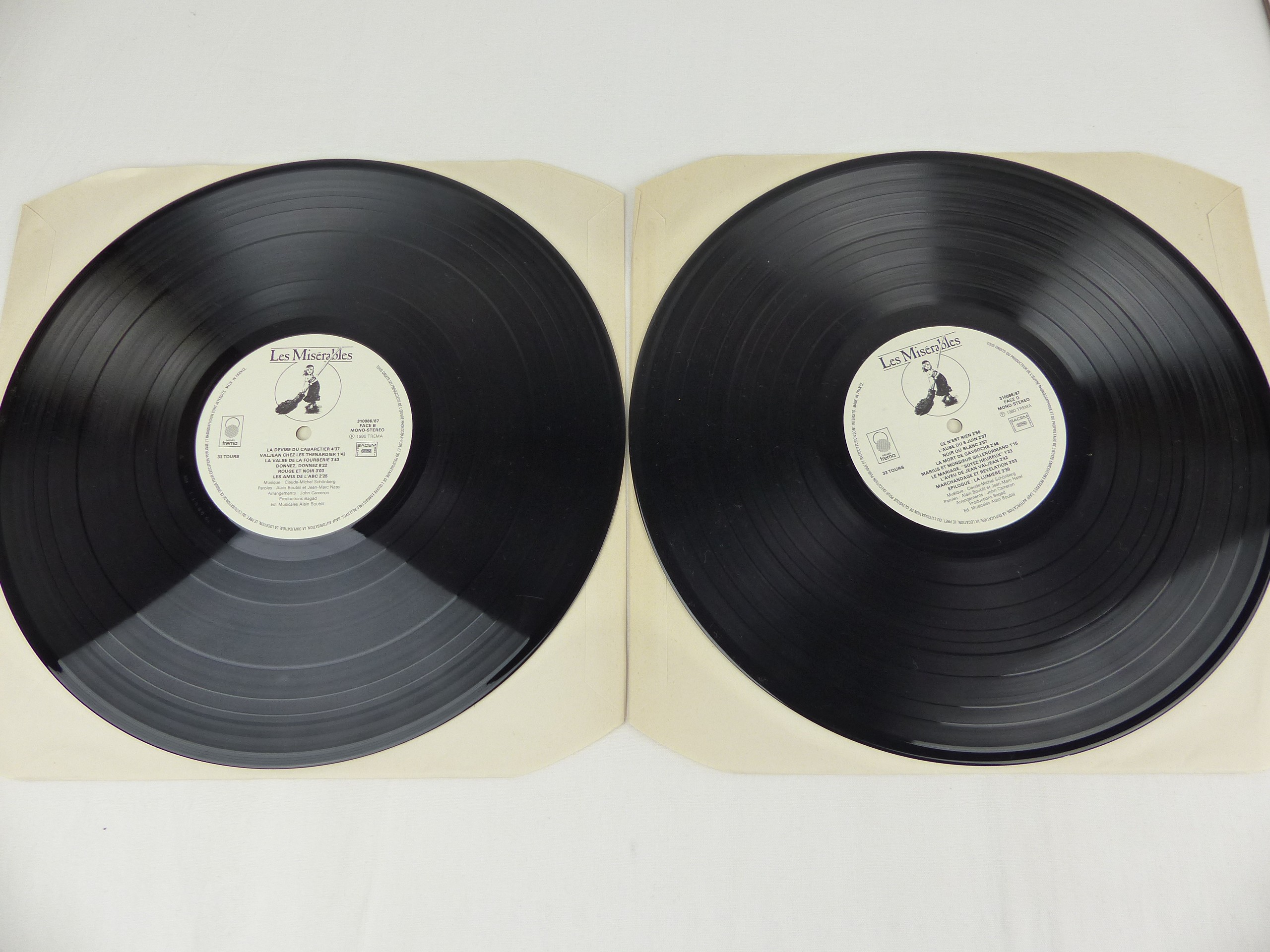 Double Vinyle Les Misérables Schönberg Boublil 2 LP Comédie Musicale Originale État correct - Vue 8 - 