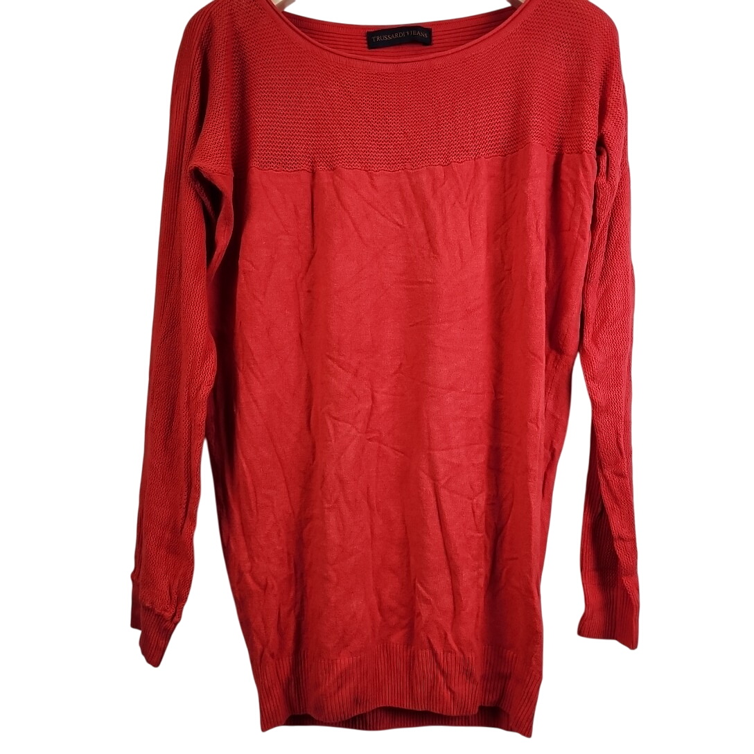 Trussardi Jeans - pull orange - Taille XS/ U ( estimé) Très bon état -  reconditionné disponible sur Label Emmaüs