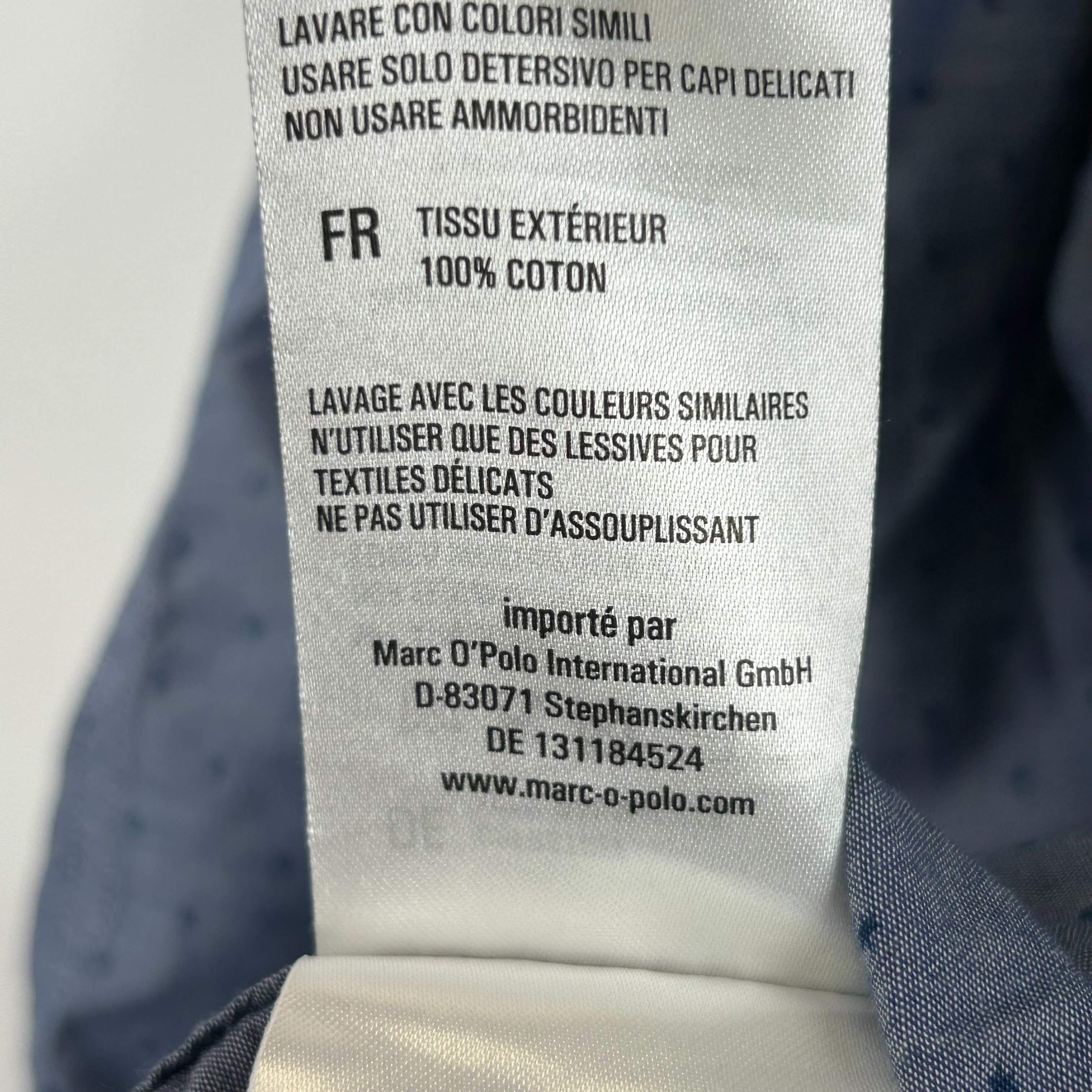 Voir photo 6 de Marc O'Polo - Chemise bleue - Taille 46 Marc O'Polo - Chemise bleue - Taille 46 Très bon état - Vue 6 -