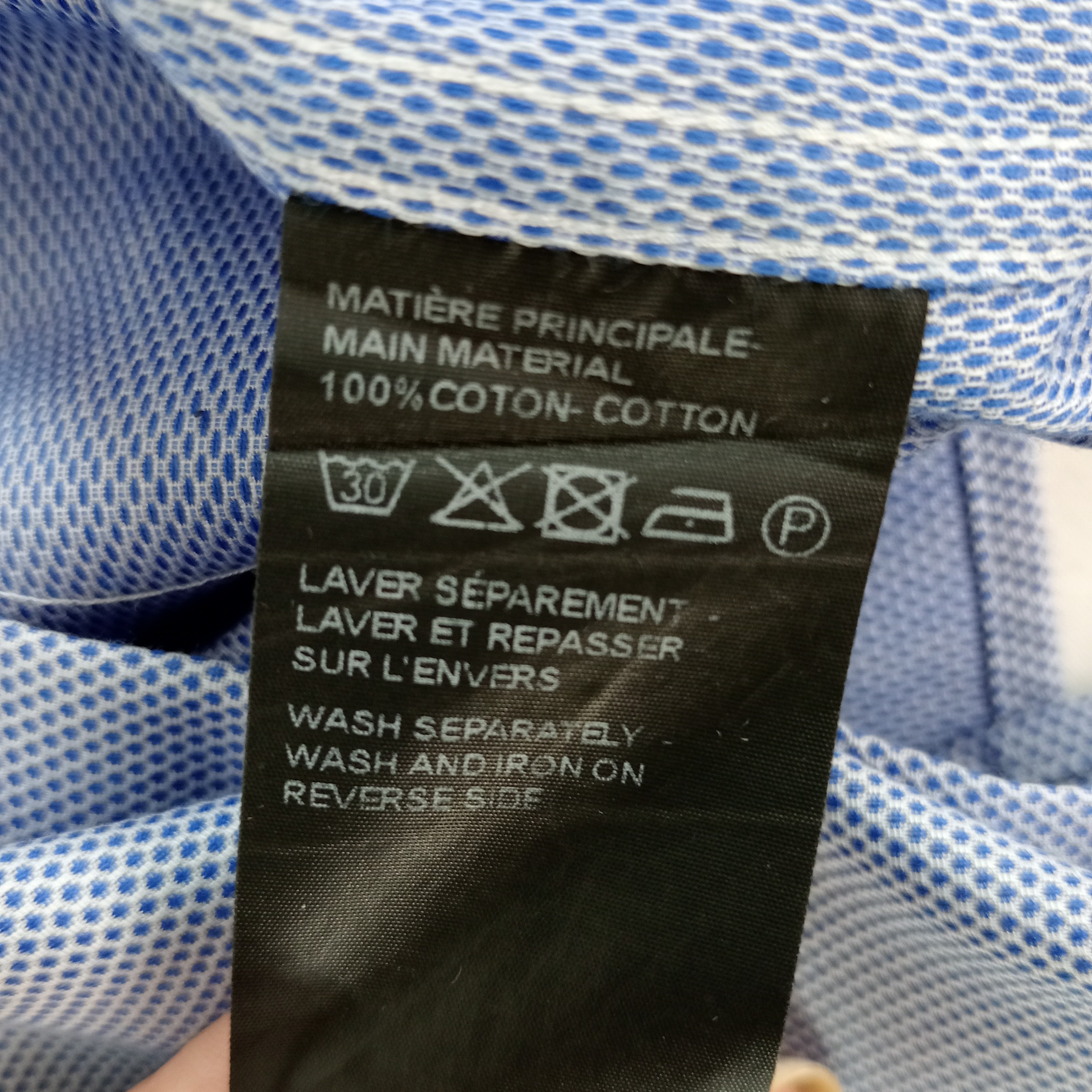 Chemise - homme - marque Burton - manches longues - couleur bleu clair - taille M (40) Très bon état - Vue 7 - 