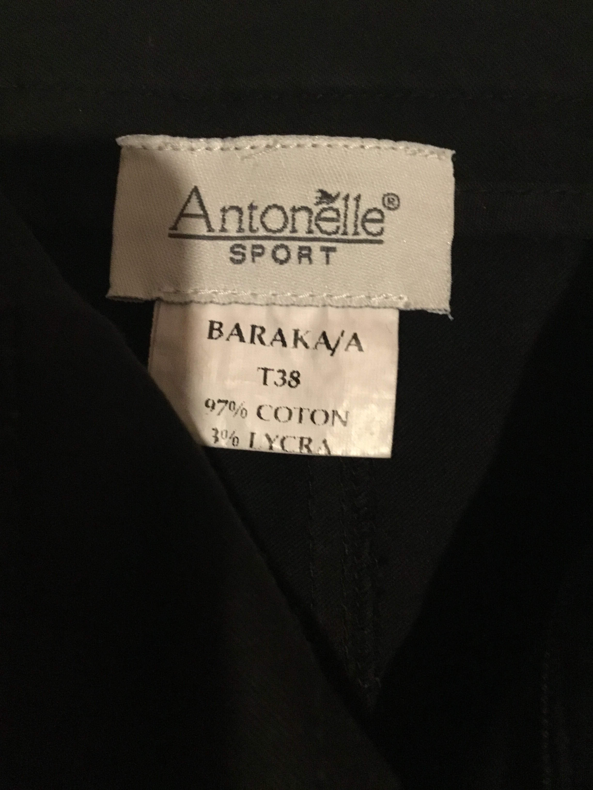 Jupe noire Antonelle sport Evasee - Antonelle Sport - 38 Très bon état - Vue 3 - 