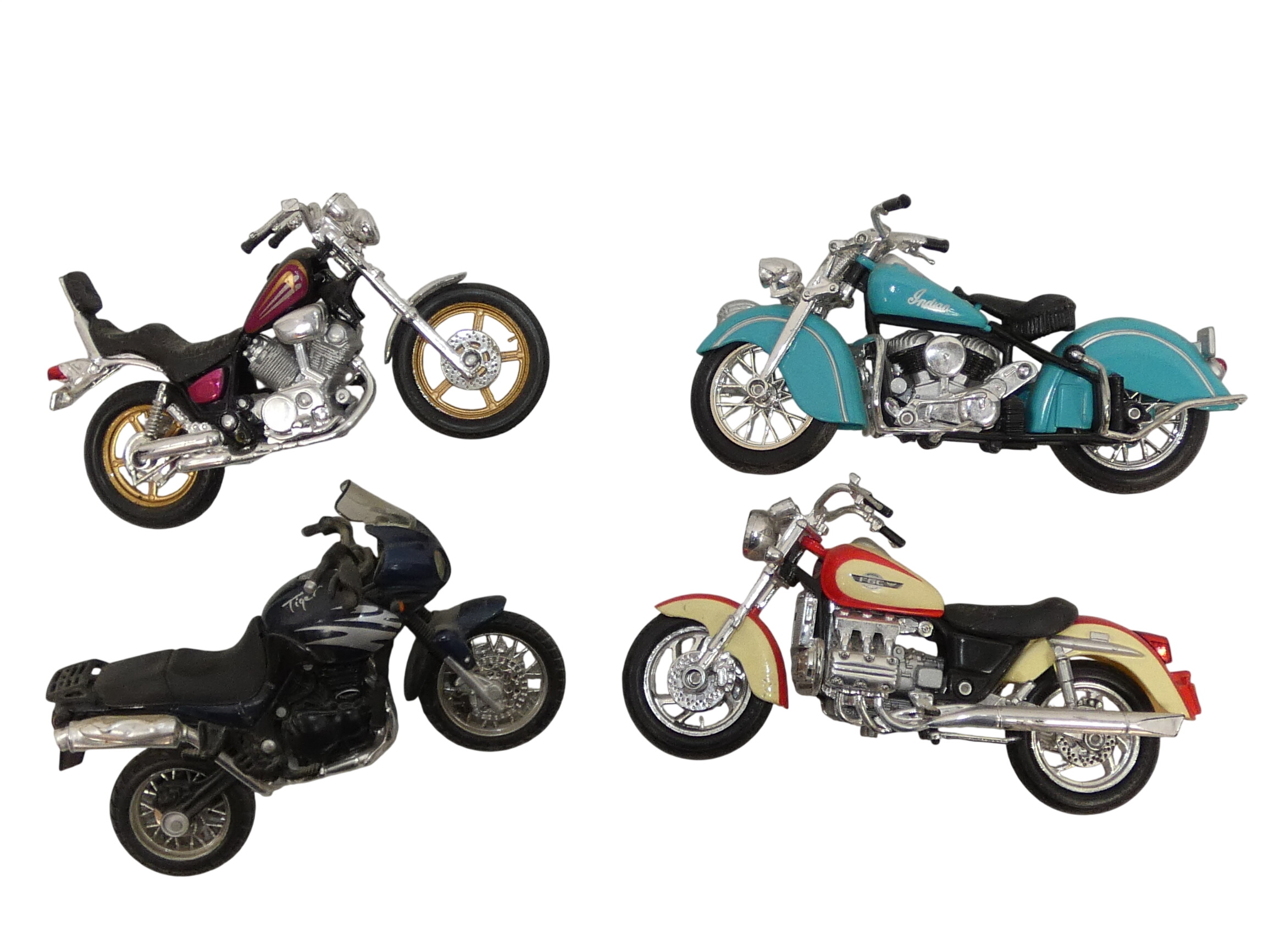 Lot de 4 motos miniatures MAISTO Bon état -  reconditionné disponible sur Label Emmaüs