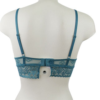 Soutien gorge vert à dentelle sans armatures - femme- In extenso - taille 85 B - Photo 1