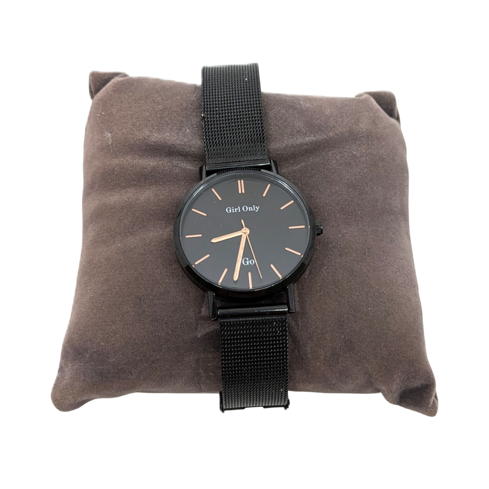 Montre femme GIRL ONLY GO noire en métal - Photo 0