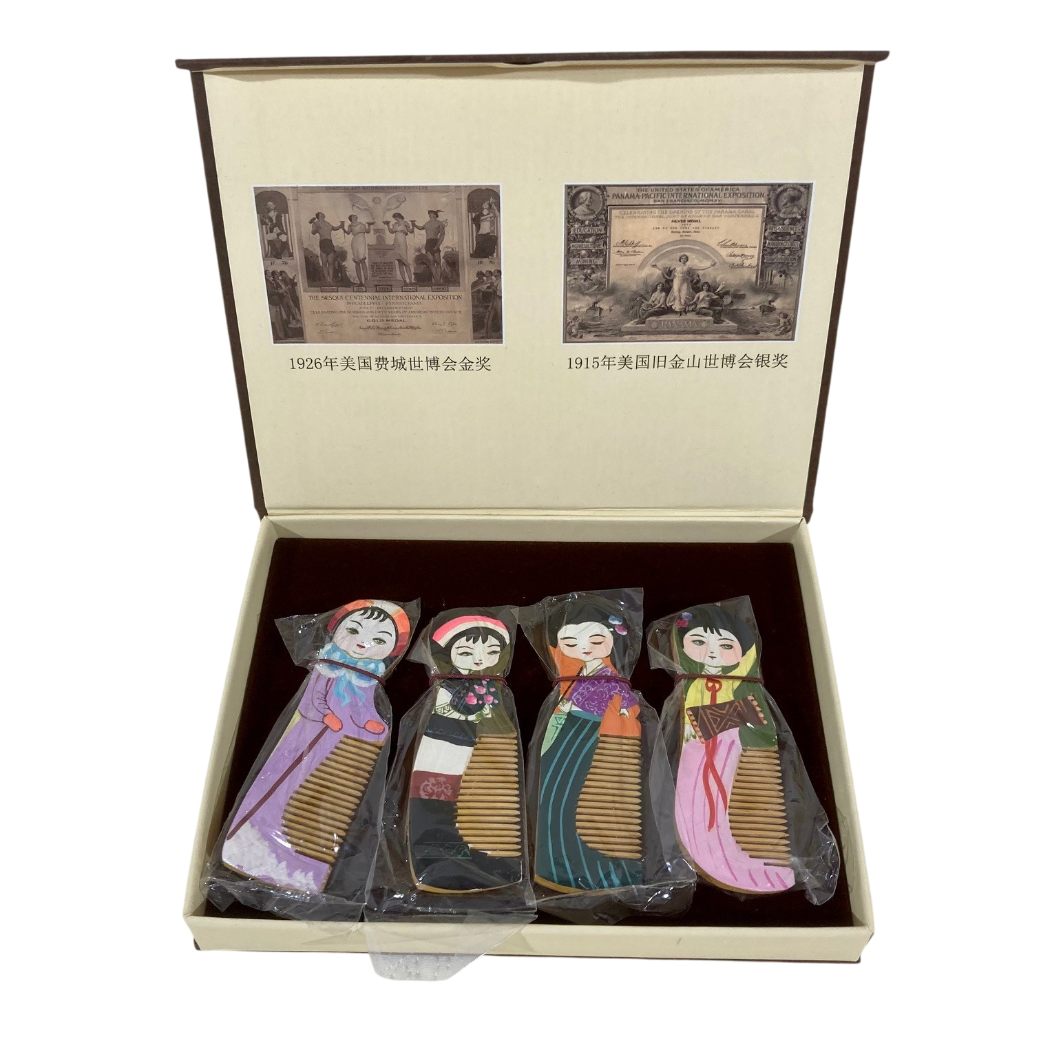 Coffret peignes en bois - Photo 0