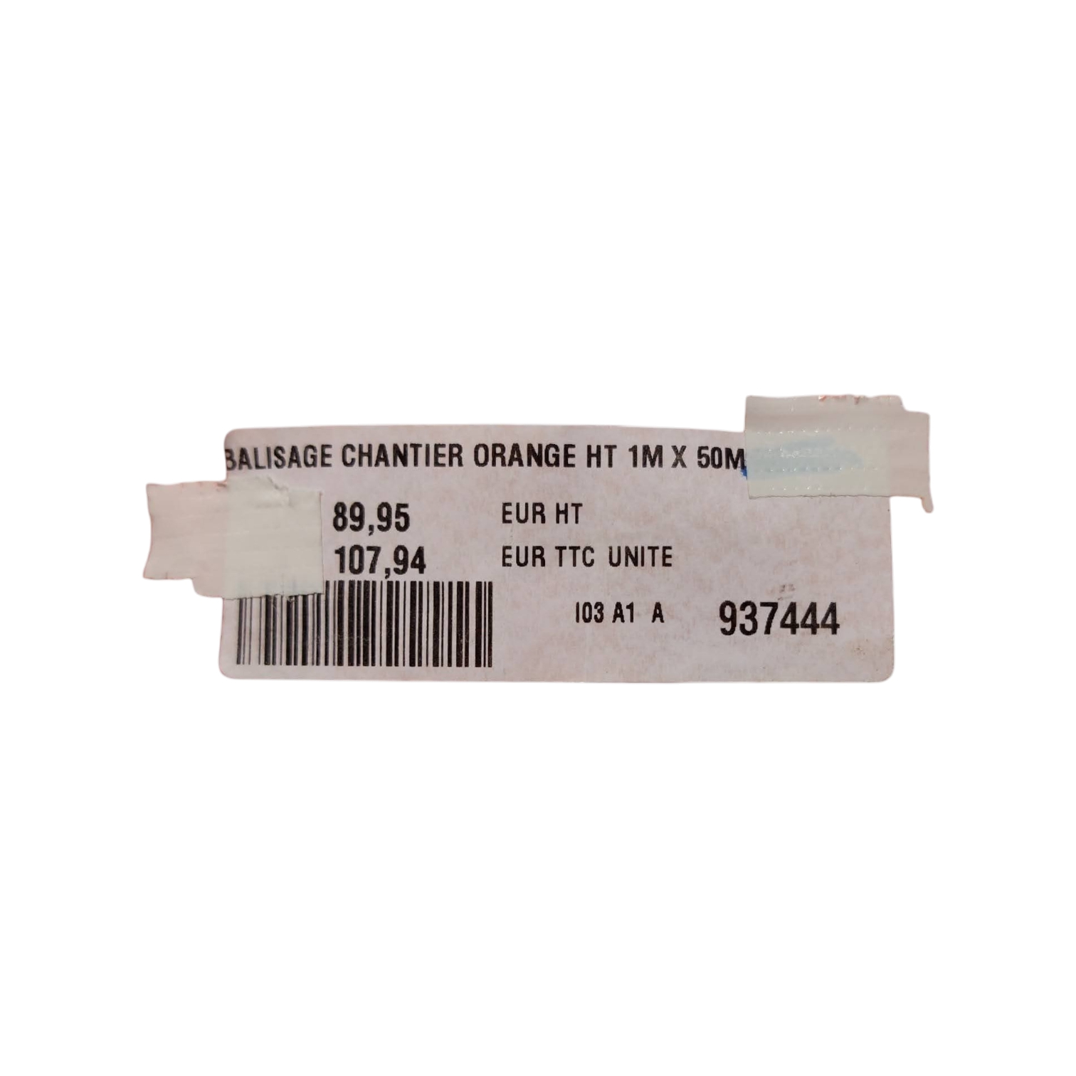Grillage de balisage de chantier orange 1m x 50 m Comme neuf - Vue 3 - 