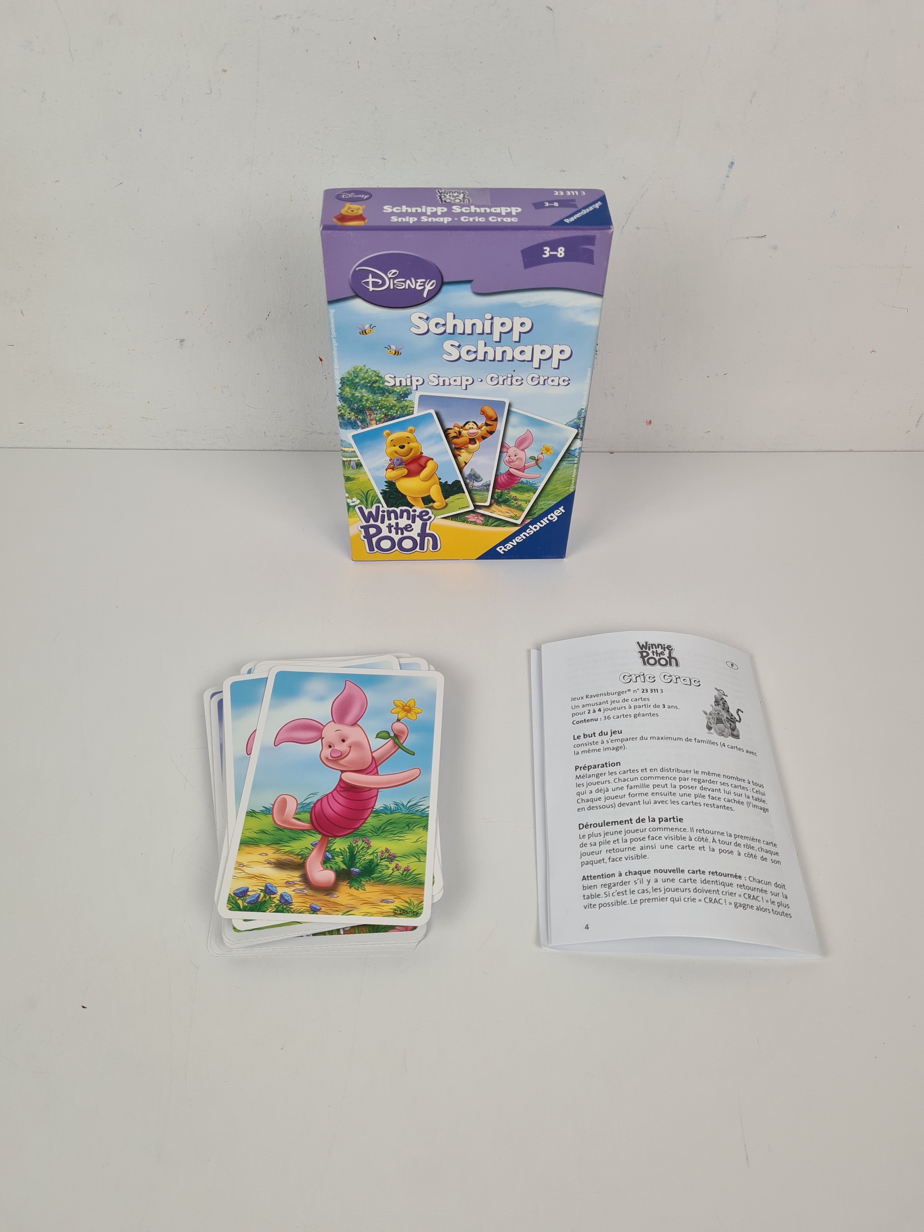 Jeu de carte - Disney Winnie Pooh: Schnipp Schnapp - Ravensburger - 3/8 ans - Photo 1