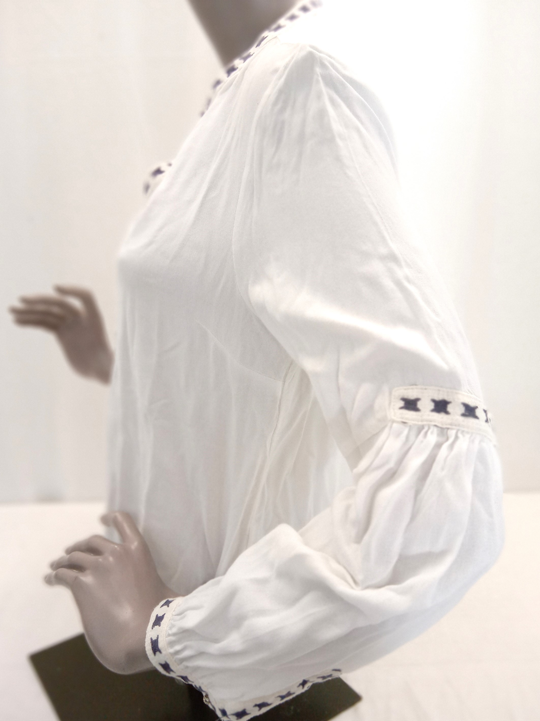 Maillot pour femme manche longue taille S blanc - Photo 2