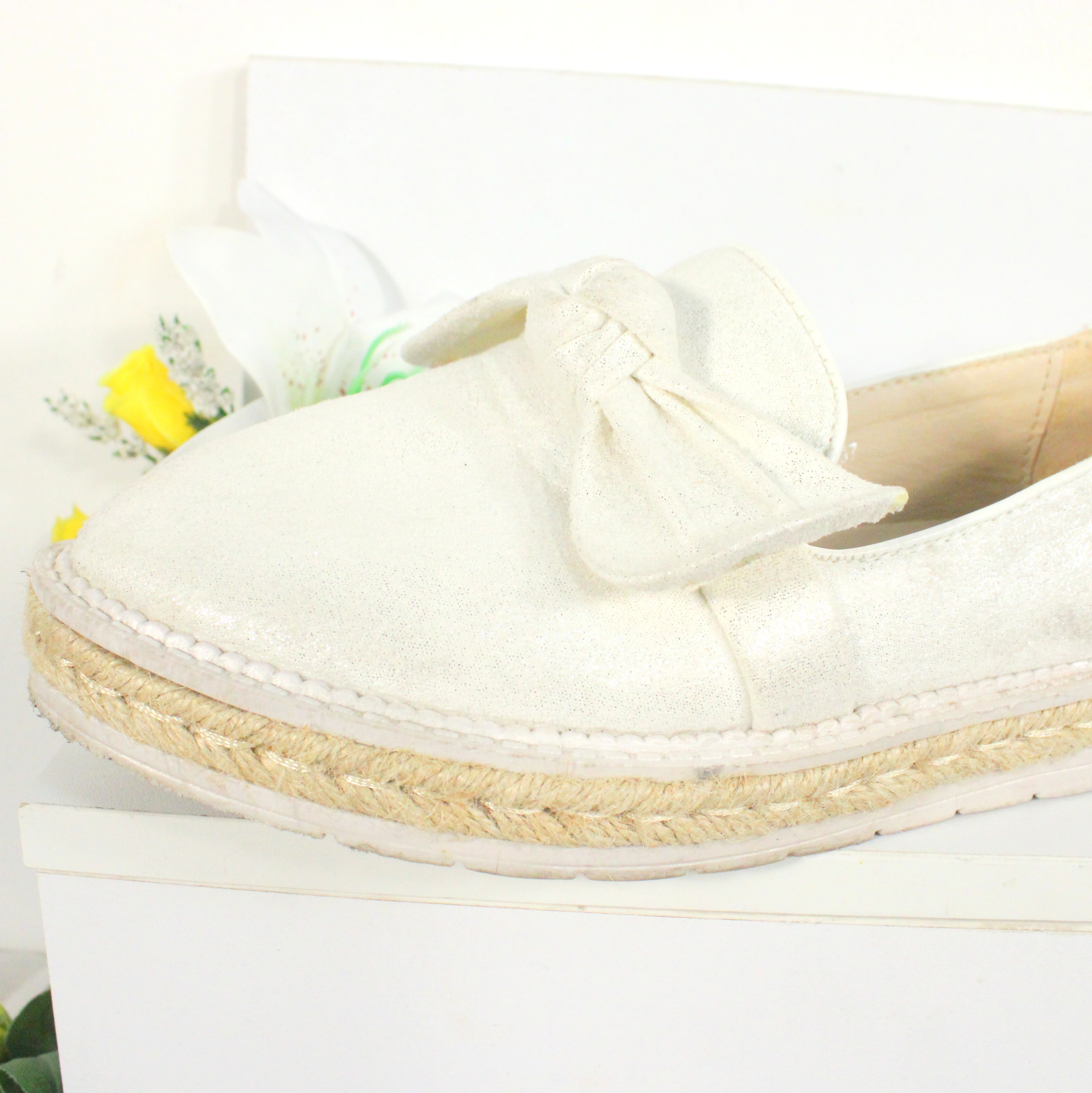 Espadrilles Femme Ecru Argenté NIO NIO Pointure 37 - Photo 4
