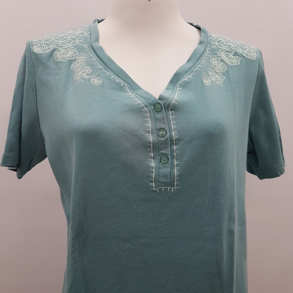 Top bleu lagon - DAMART - Taille 38/40 - Photo 4