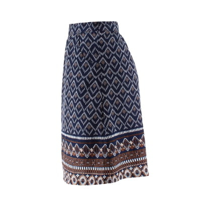 Jupe bleu marine imprimé - femme - Blanche Porte - taille 42 - Photo 2