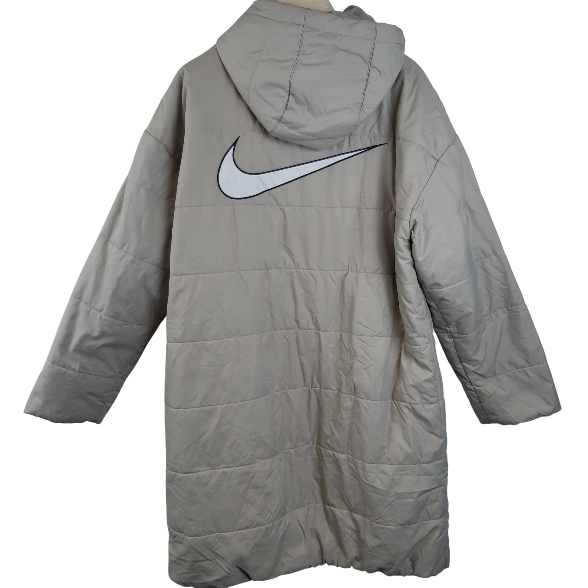 Nike - Doudoune capuche beige polyester - Taille M Très bon état -  reconditionné disponible sur Label Emmaüs