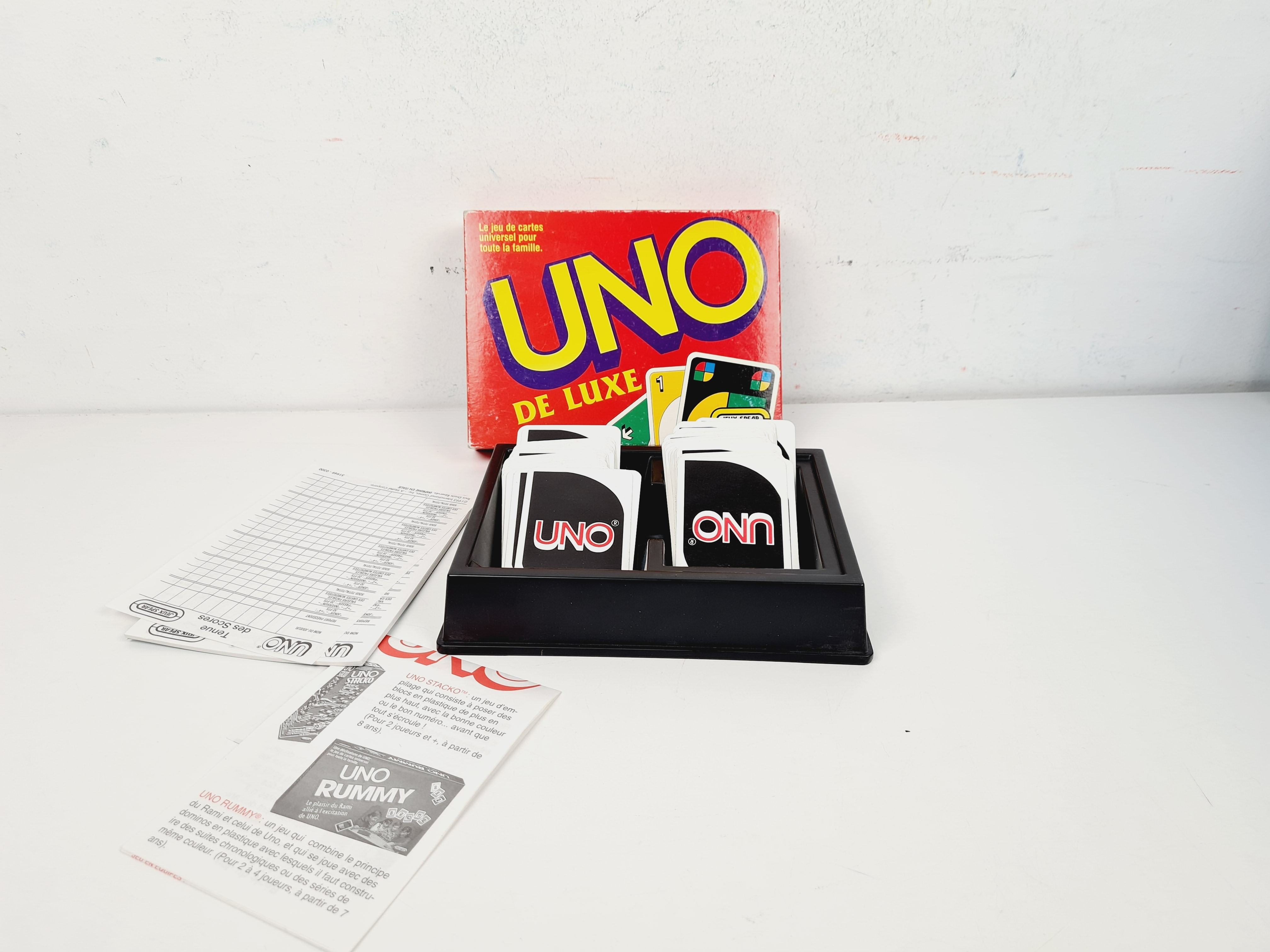Jeu de carte - UNO de luxe vintage 1995 - Mattel - 7 ans + Bon état - Vue 3 - 