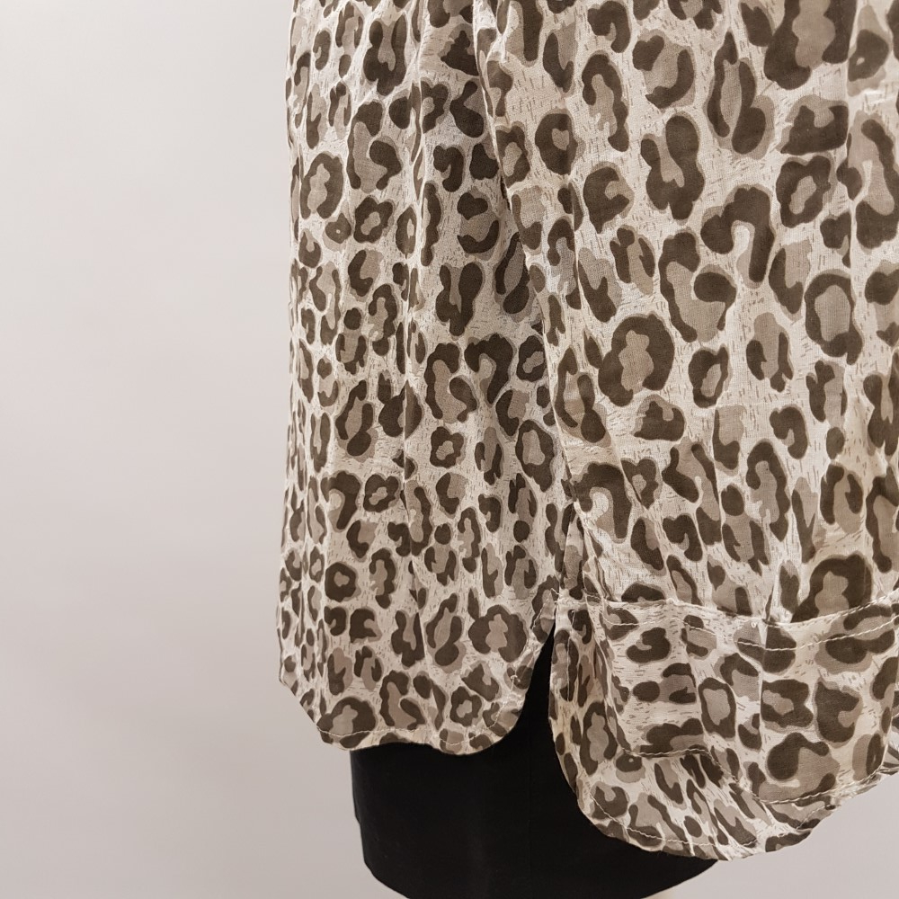 Blouse imprimé animal - BLEU BONHEUR - Taille 50 - Photo 6