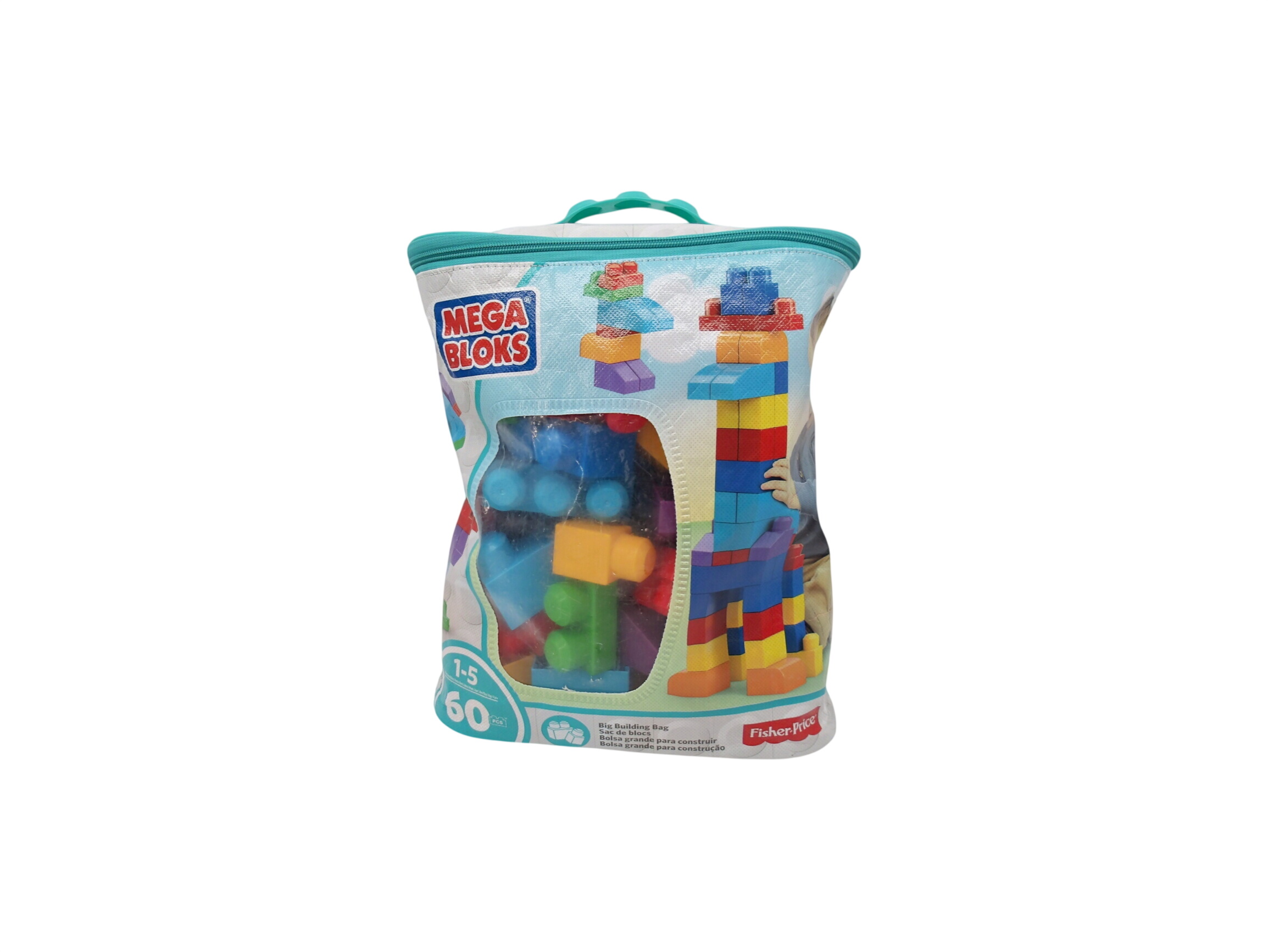 Mega Bloks - Sac medium 60 briques  Très bon état -  reconditionné disponible sur Label Emmaüs