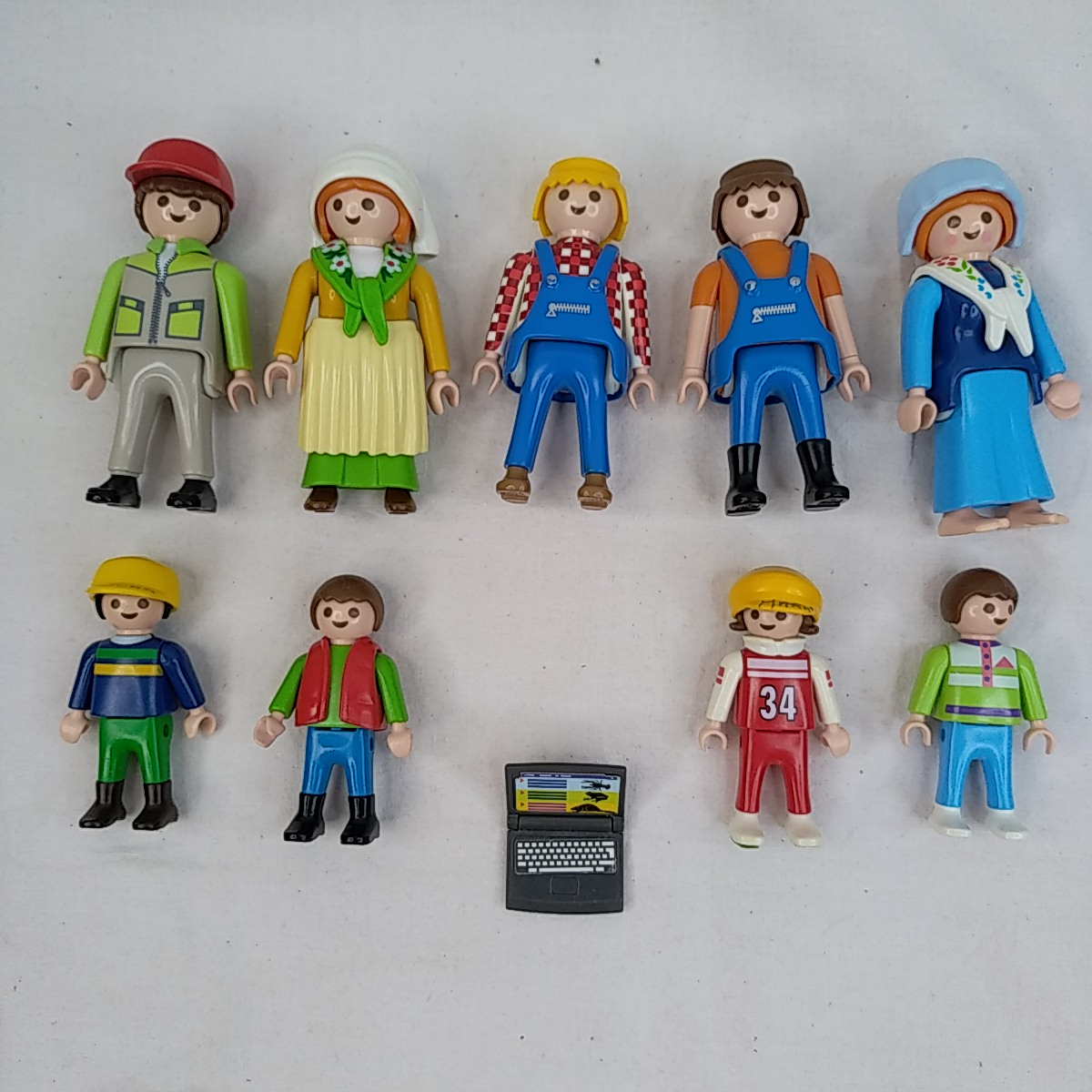 Lot Playmobil 4490 (La ferme) + 4496 (Fermier grand tracteur remorque) Très bon état - Vue 5 - 