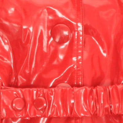 Manteau rouge en simili cuir avec ceinture - fille - Inextenso - taille 2 ans - Photo 2