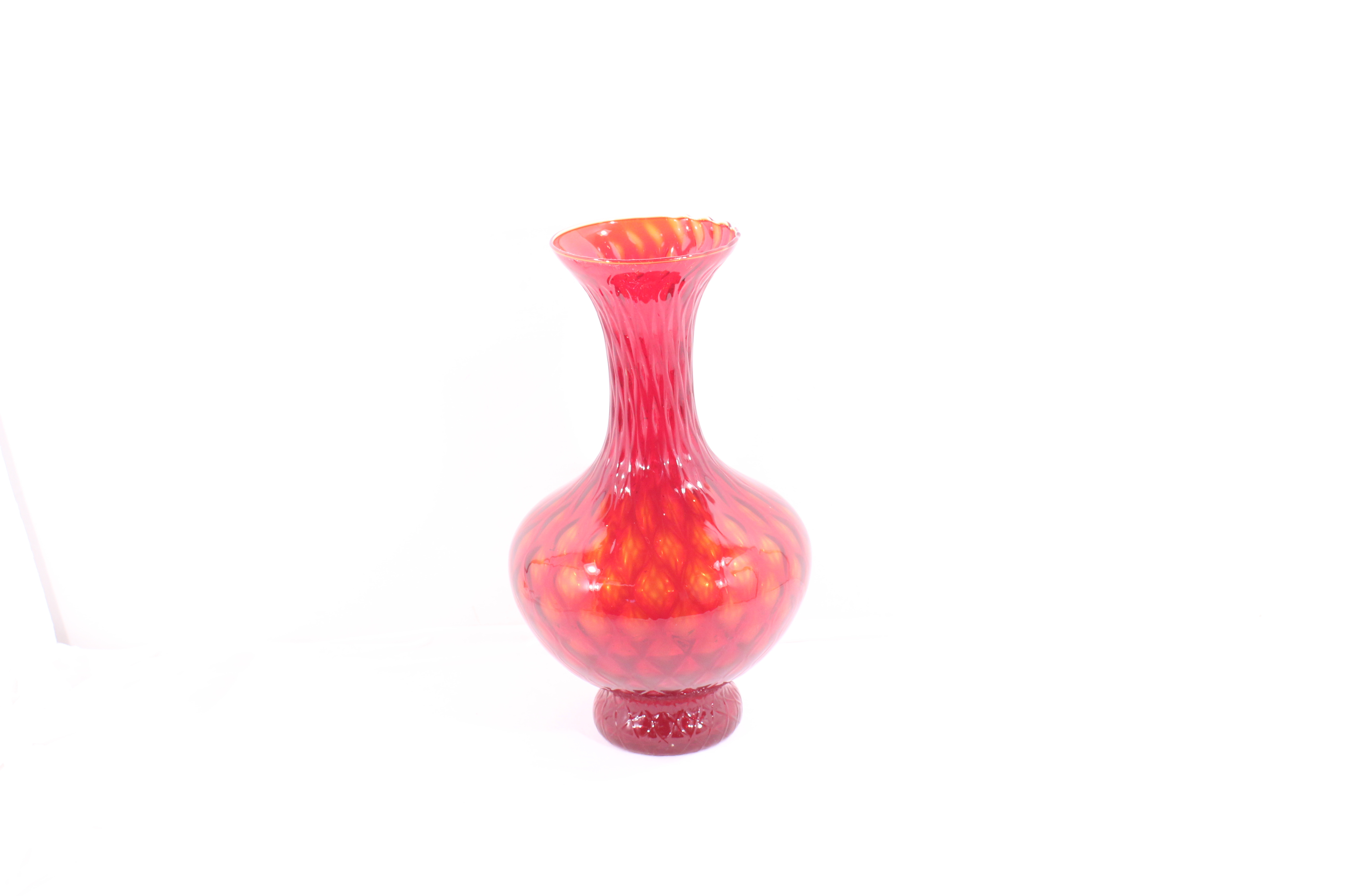 Voir photo 3 de Vase en verre Italien / Style Empoli - Années 60 Vase en verre Italien / Style Empoli - Années 60 Bon état - Vue 3 -