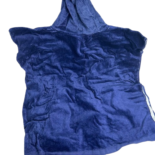 Poncho serviette enfant, TU, bleu - Photo 2